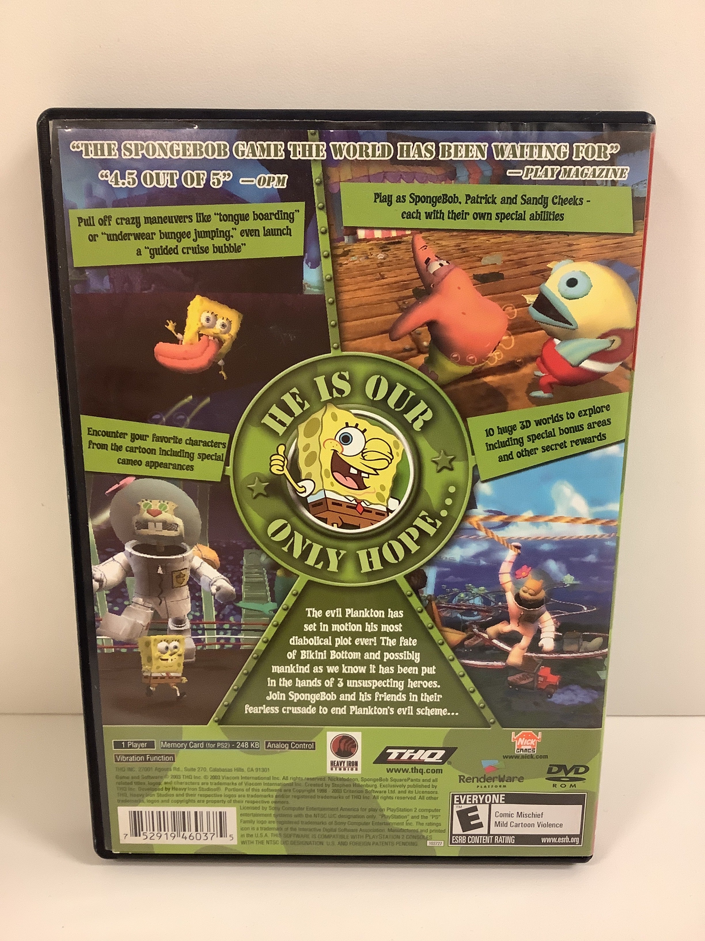 SpongeBob SquarePants Battle for Bikini Bottom [Greatest Hits] - Playstation 2 - Image 2