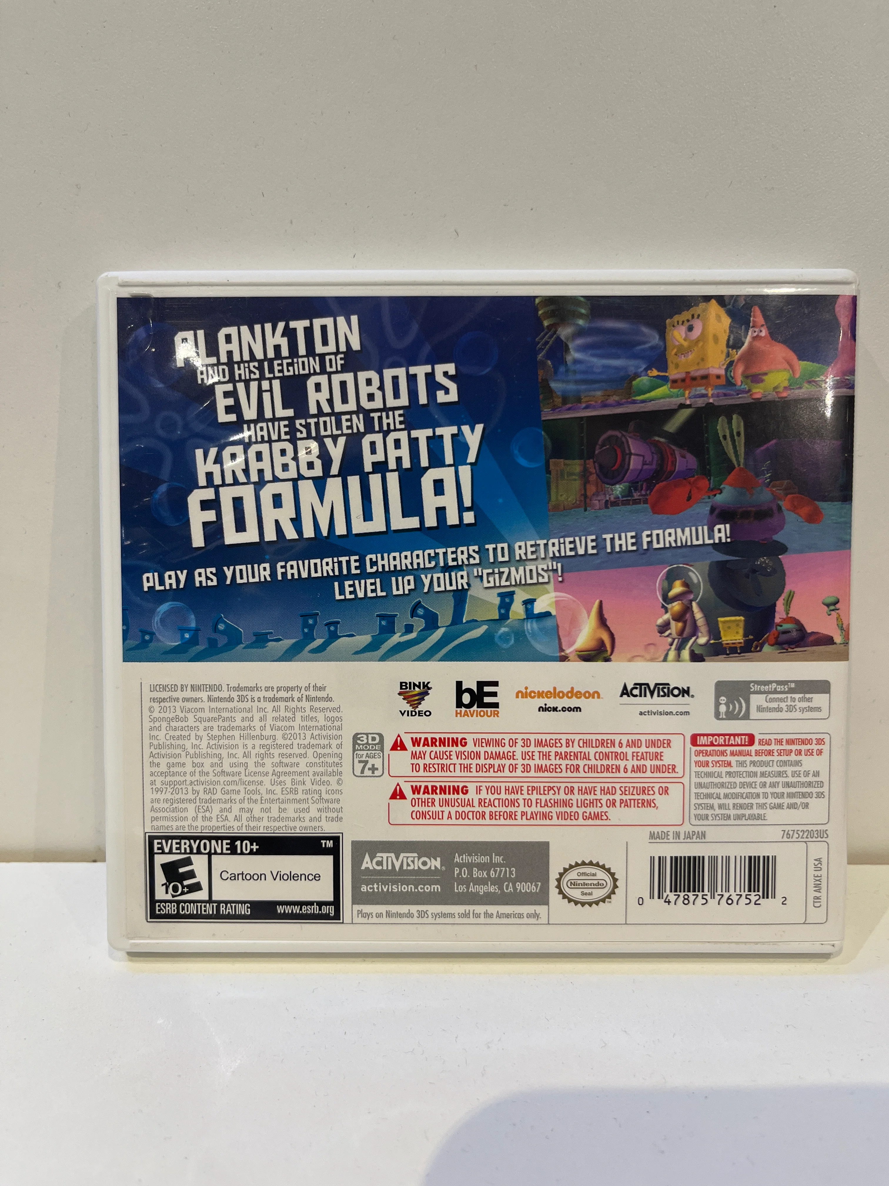 SpongeBob SquarePants: Plankton's Robotic Revenge - Nintendo 3DS - Image 2