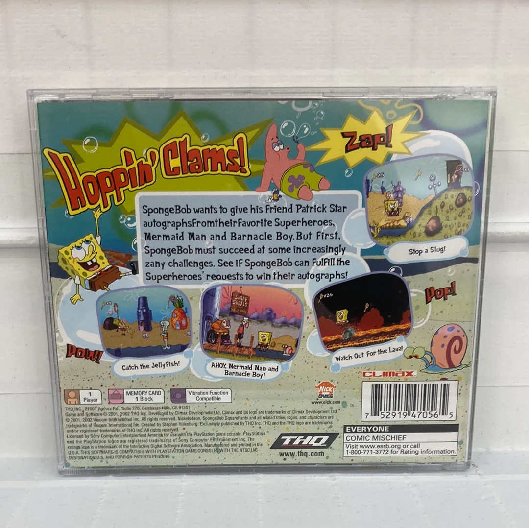 SpongeBob SquarePants Super Sponge [Greatest Hits] - Playstation - Image 2