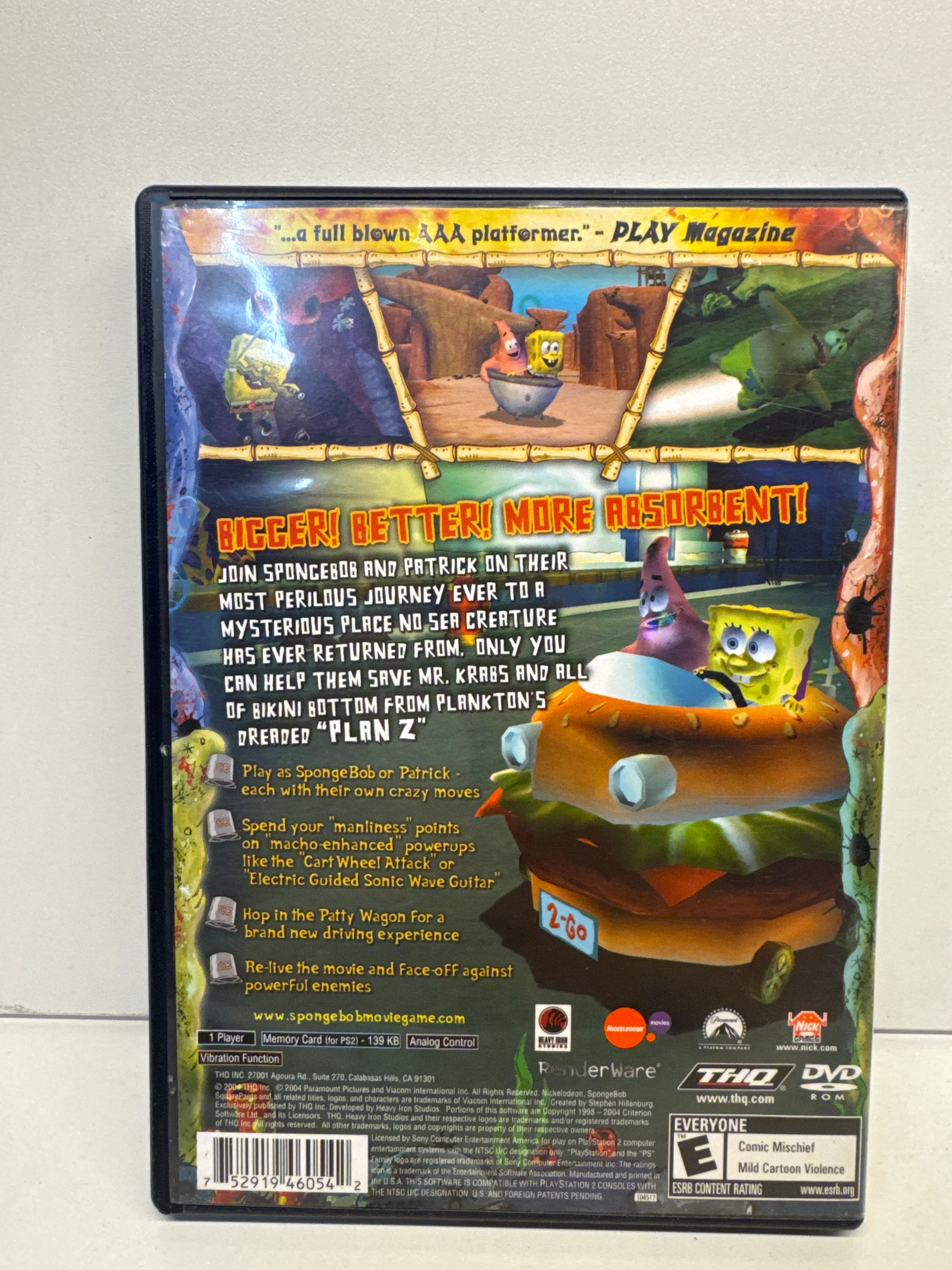 SpongeBob SquarePants The Movie - Playstation 2 - Image 2