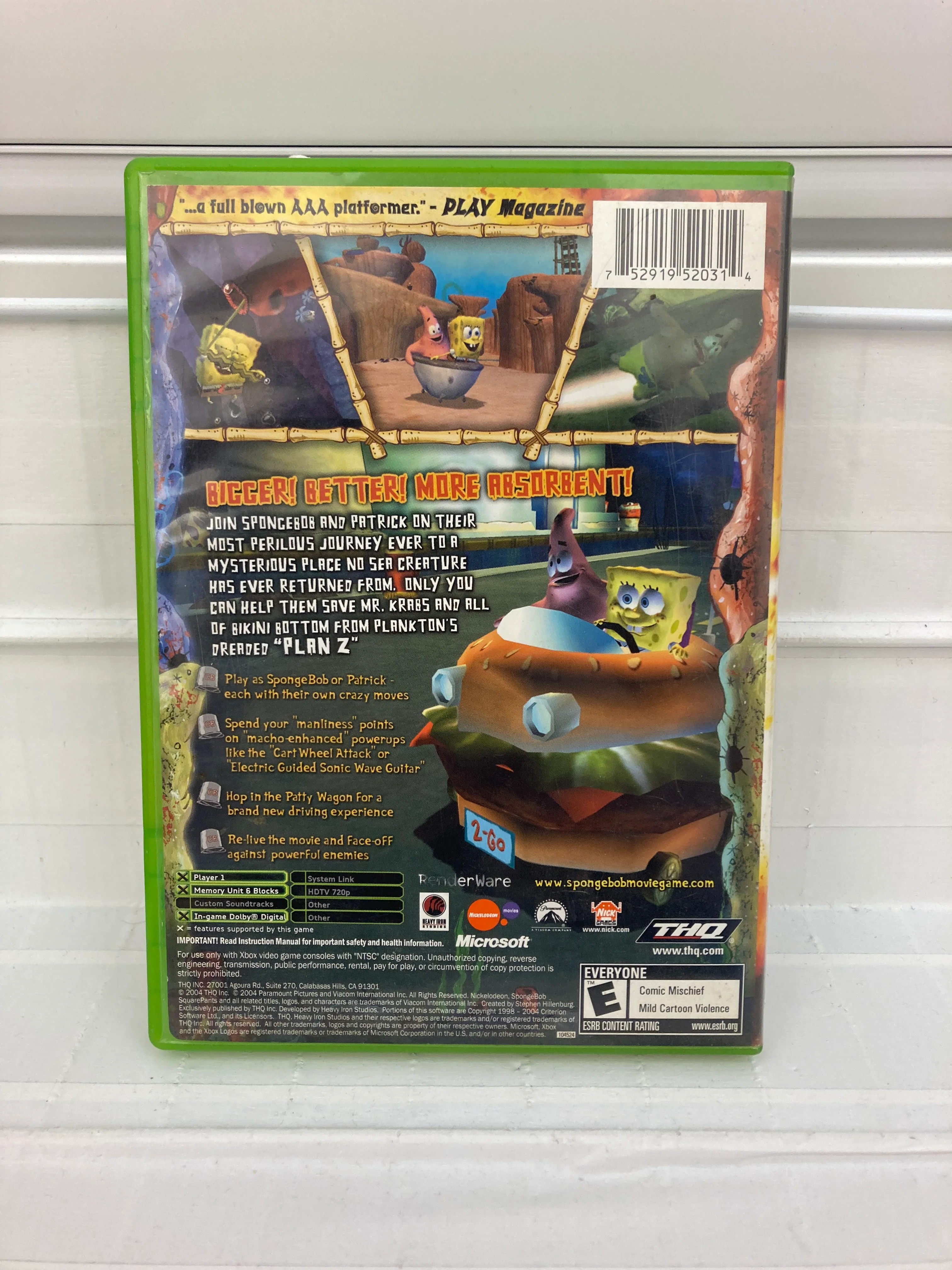 SpongeBob SquarePants The Movie - Xbox - Image 2