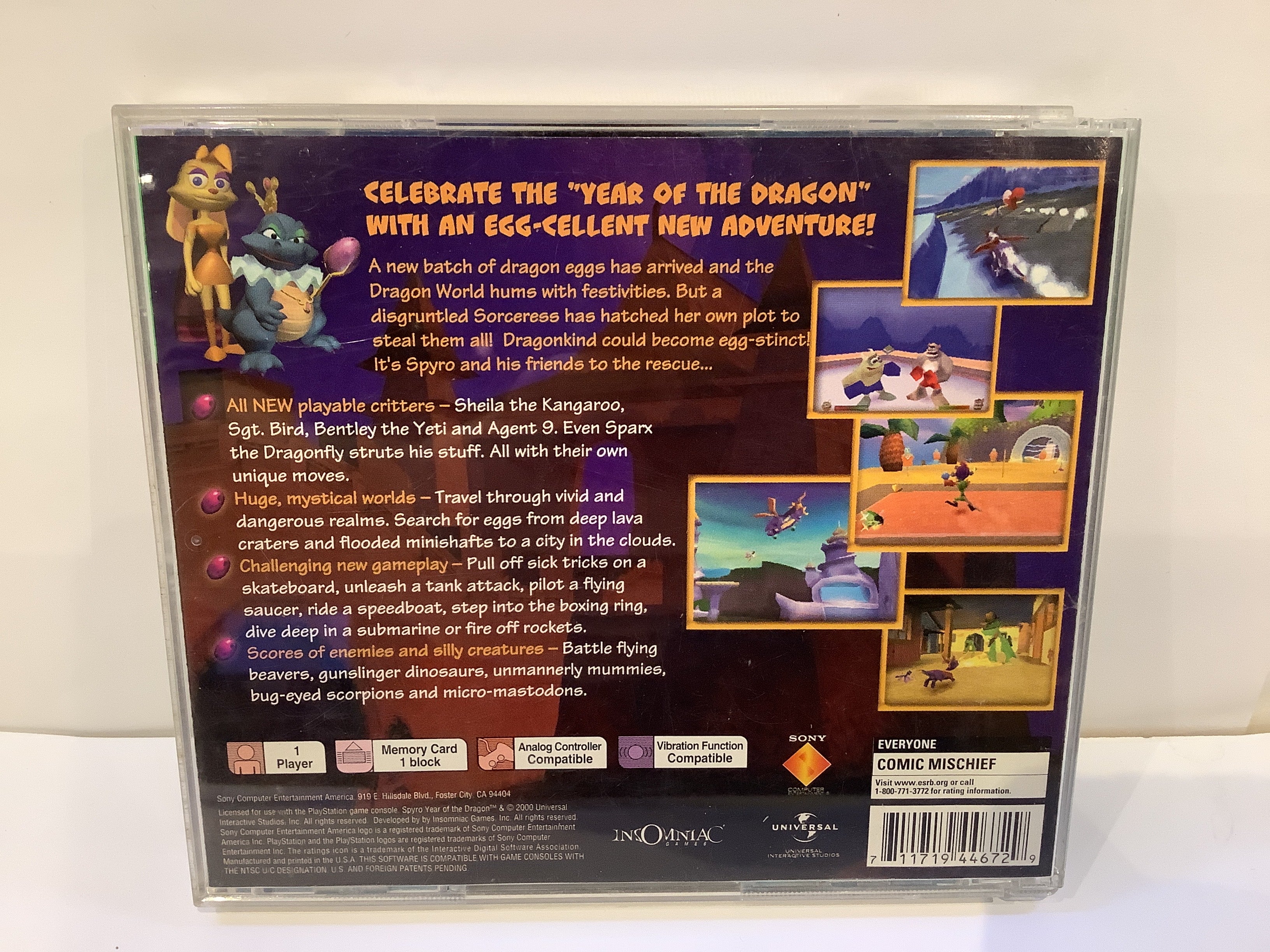 Spyro Year of the Dragon [Greatest Hits] - Playstation - Image 2