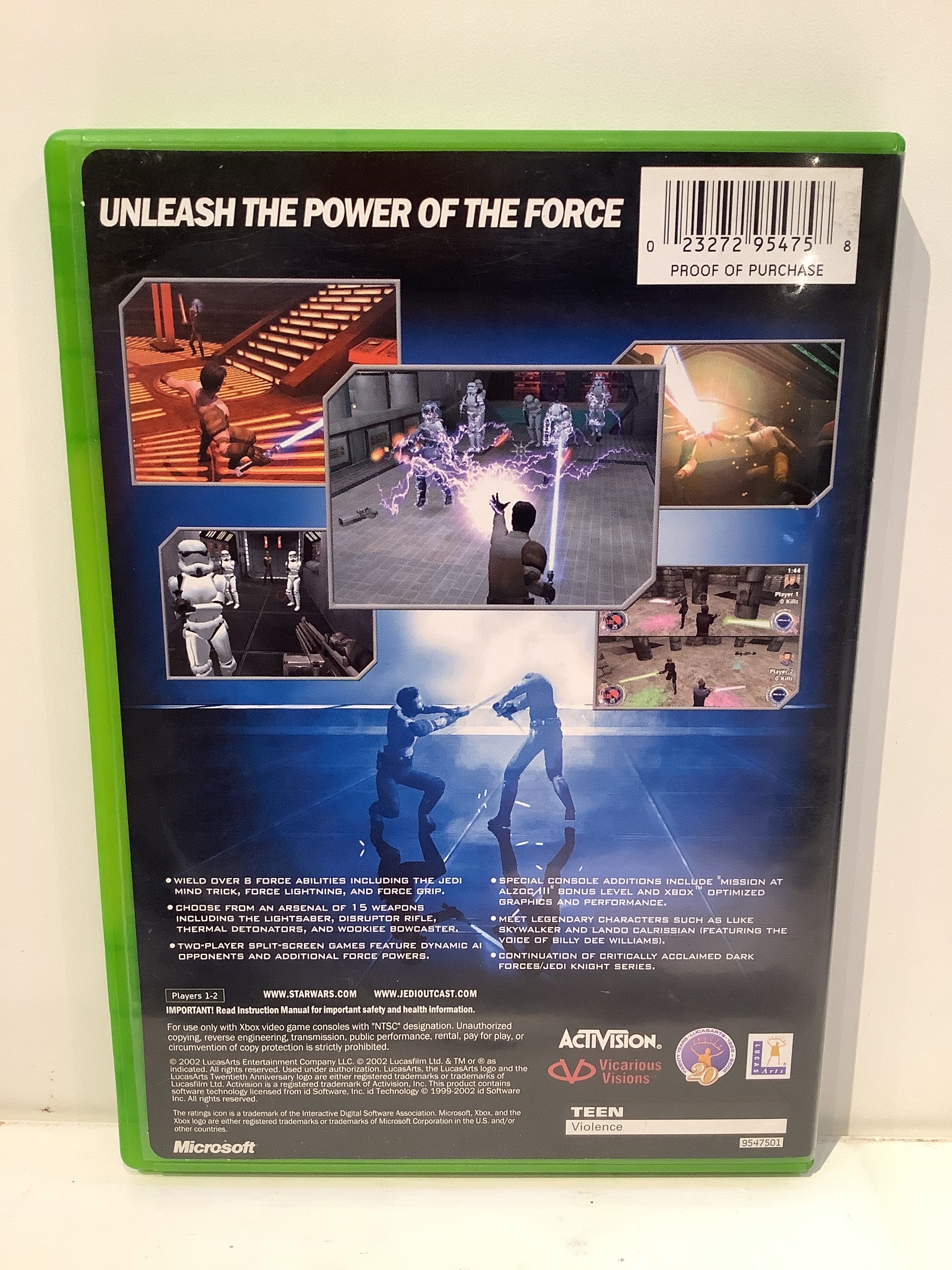 Star Wars Jedi Knight II: Jedi Outcast - Xbox - Image 2