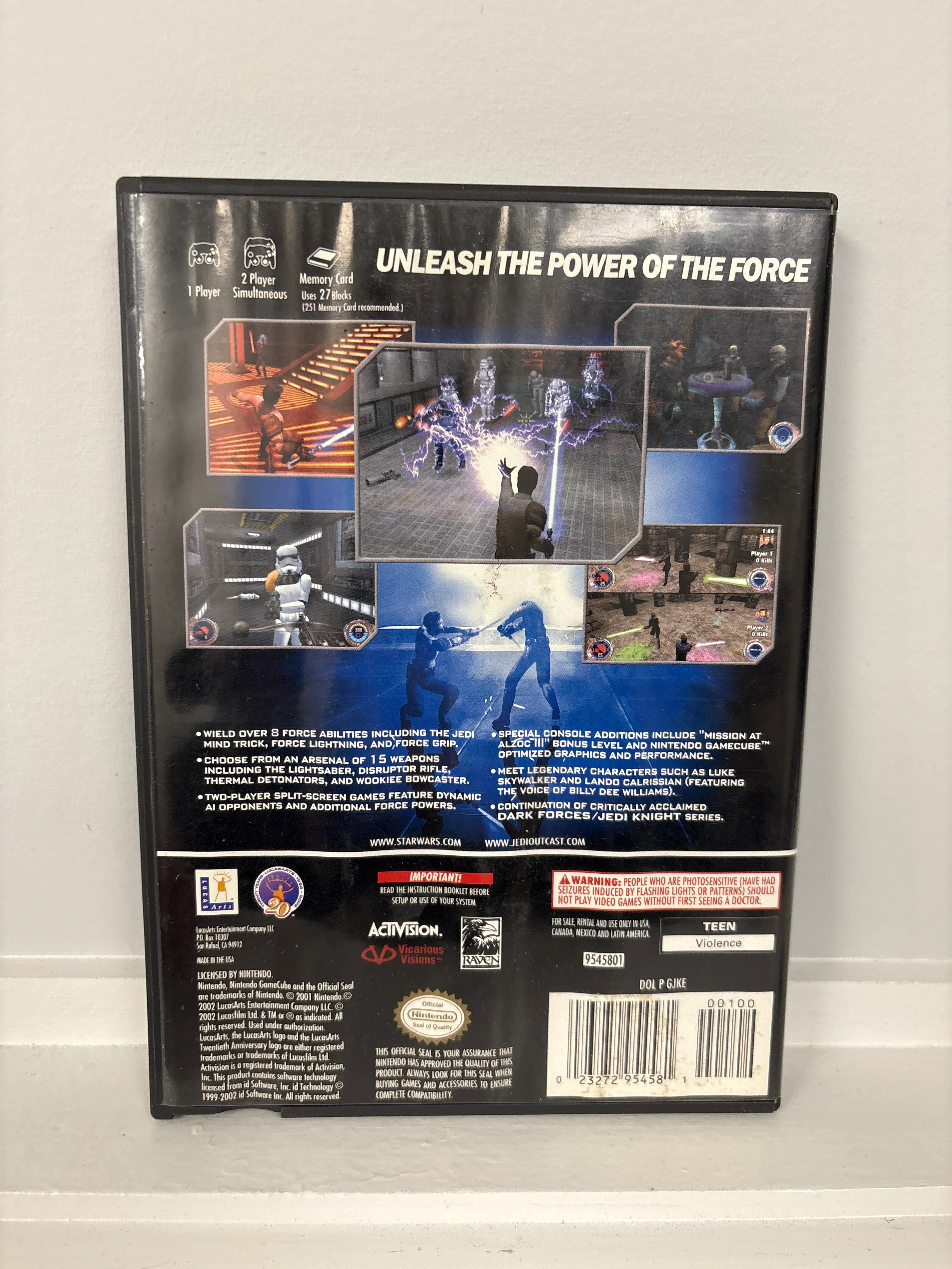 Star Wars Jedi Outcast - Gamecube - Image 3