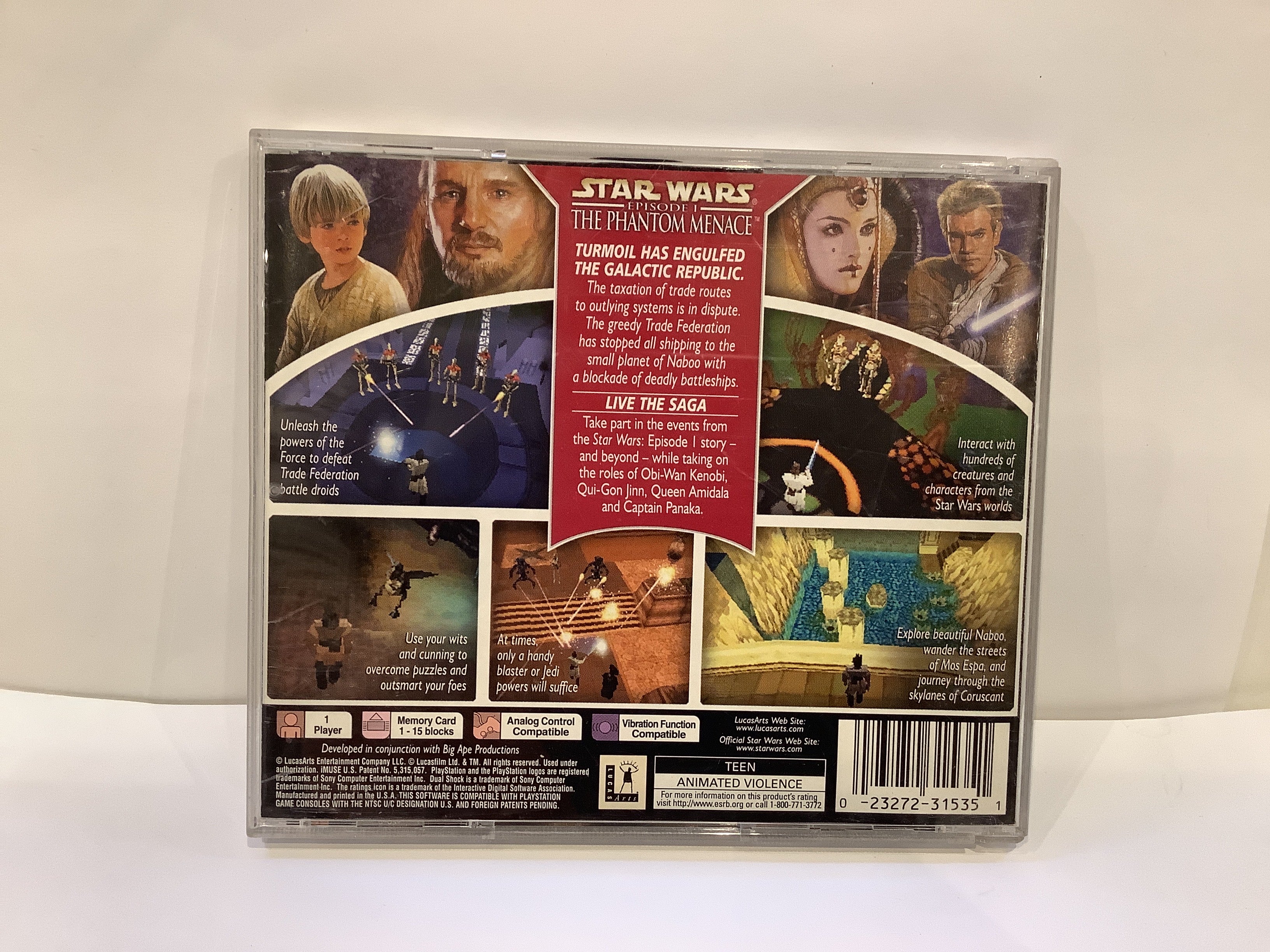 Star Wars Phantom Menace - Playstation - Image 2