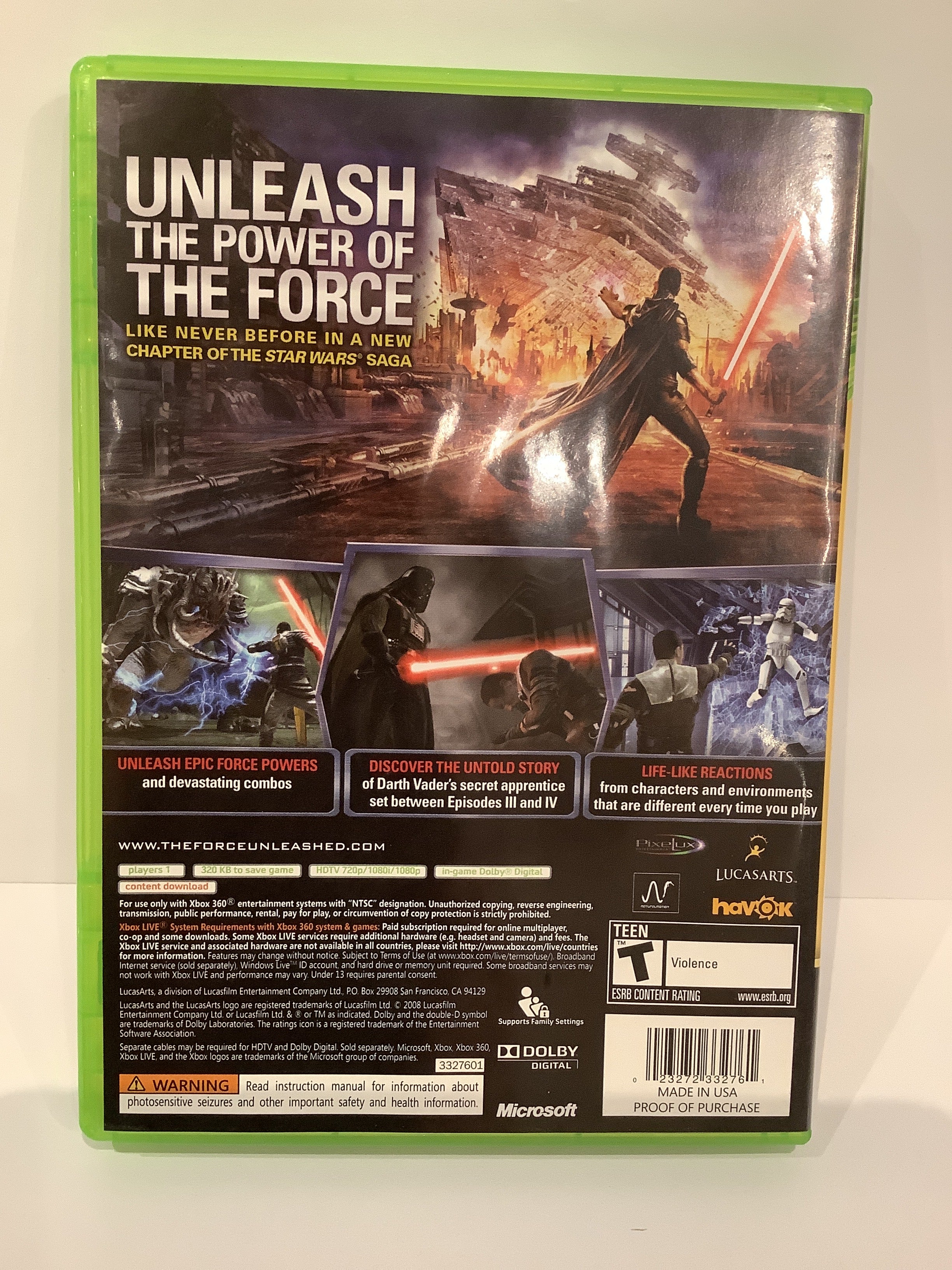 Star Wars The Force Unleashed - Xbox 360 - Image 2