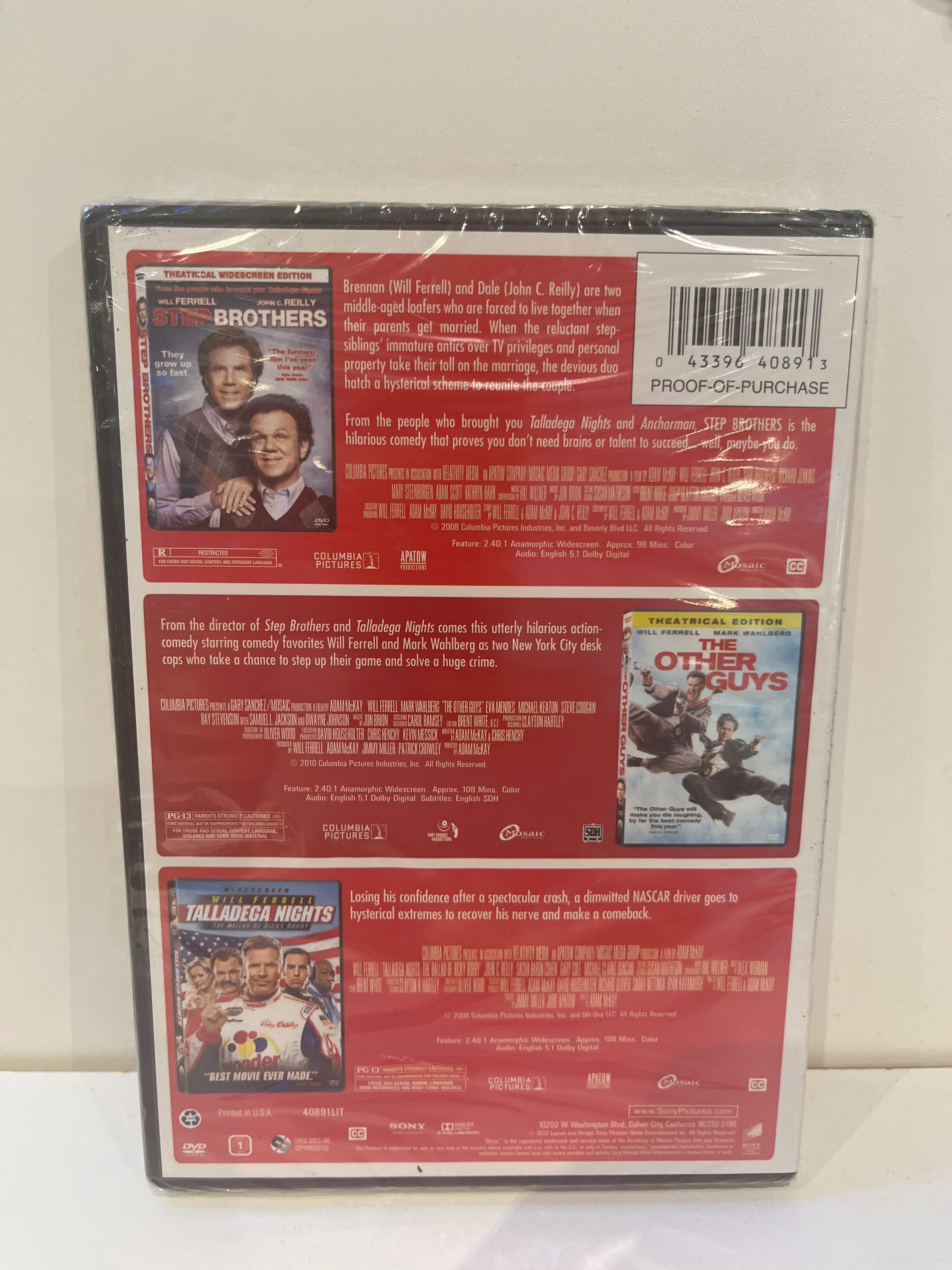 Stepbrothers / The Other Guys / Talladega Nights - DVD - Image 2