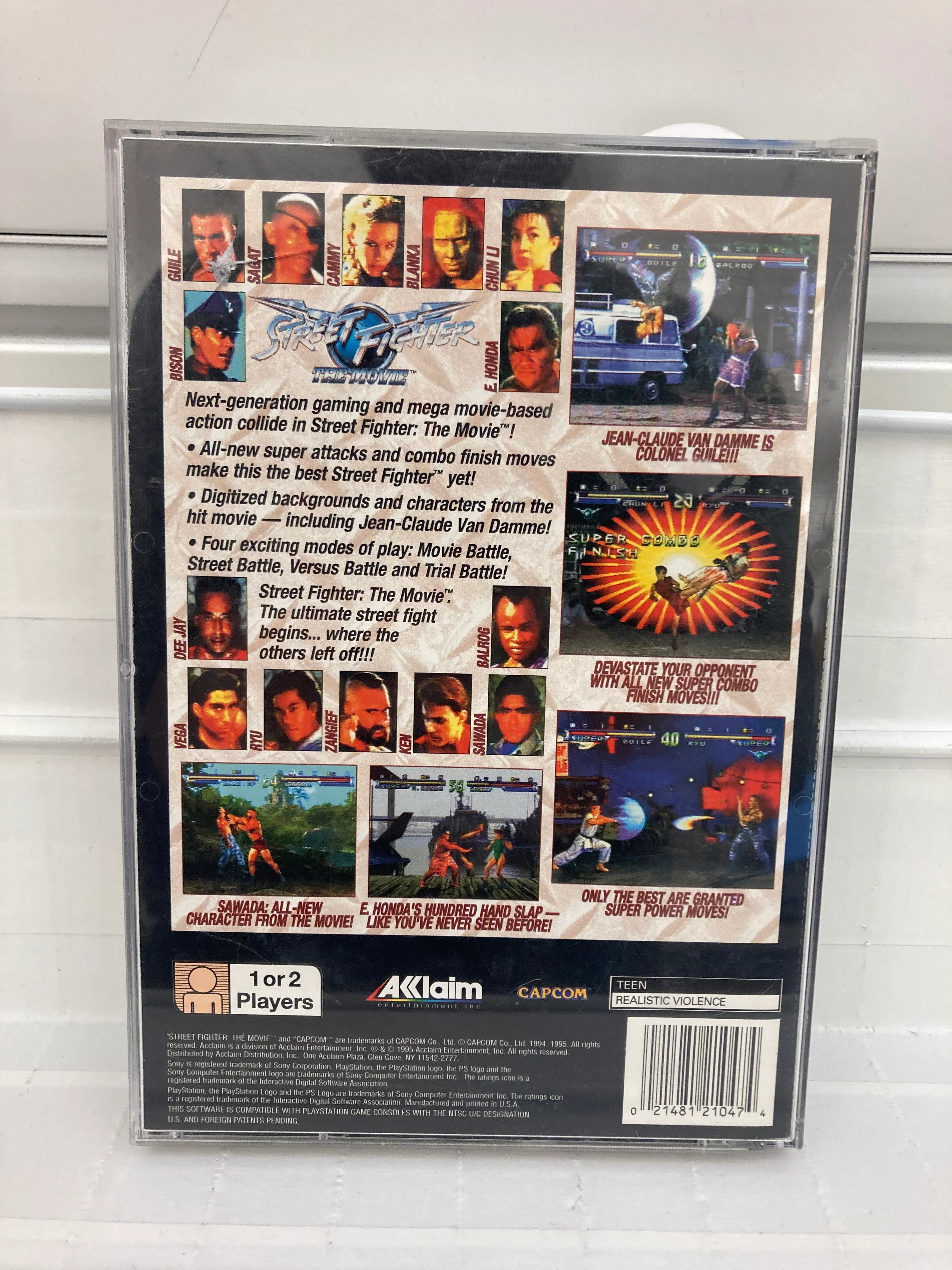 Street Fighter The Movie [Long Box] - Playstation - Image 2