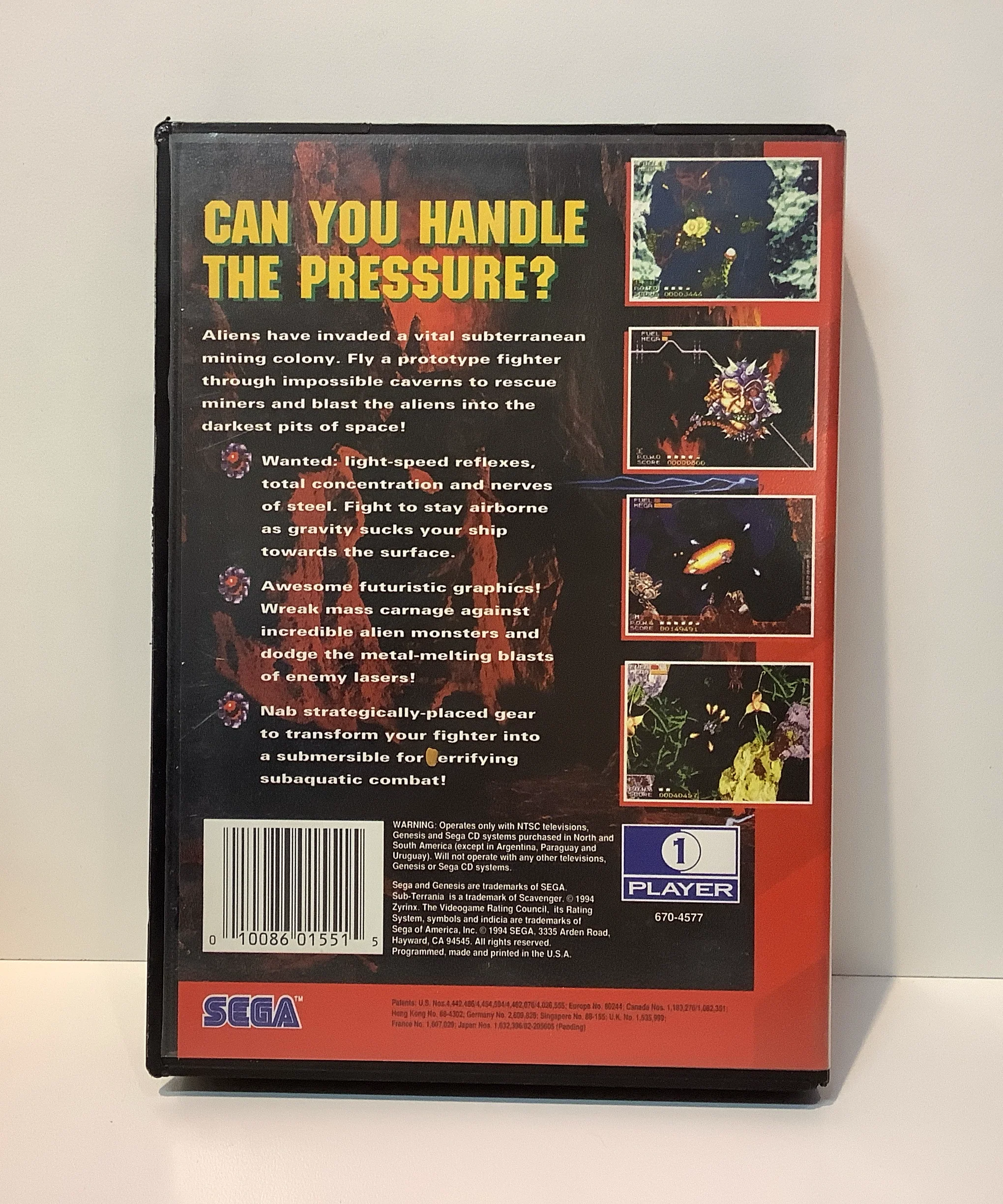 Sub Terrania - Sega Genesis - Image 3