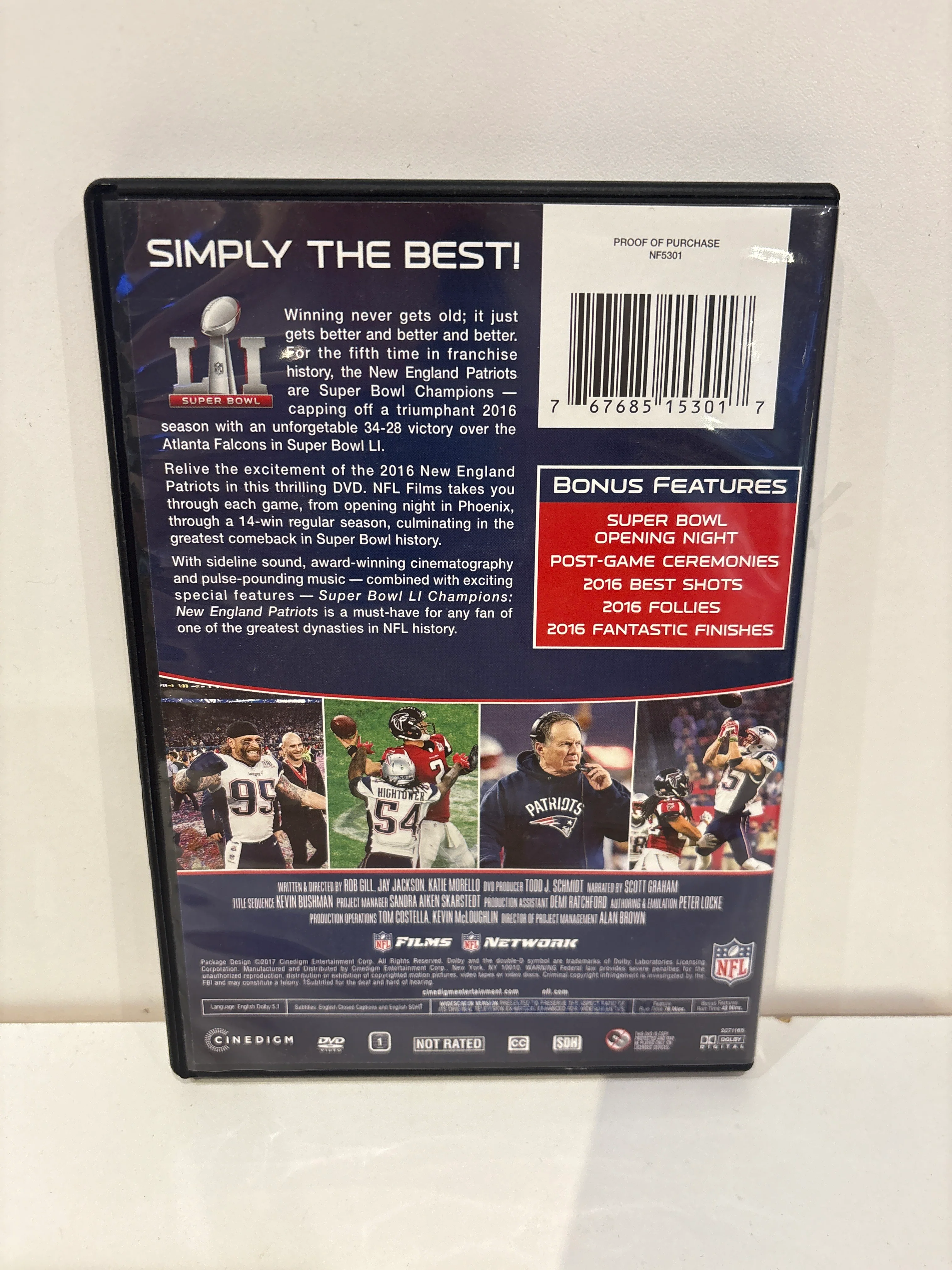 Super Bowl LI Champtions - NE Patriots - DVD - Image 2