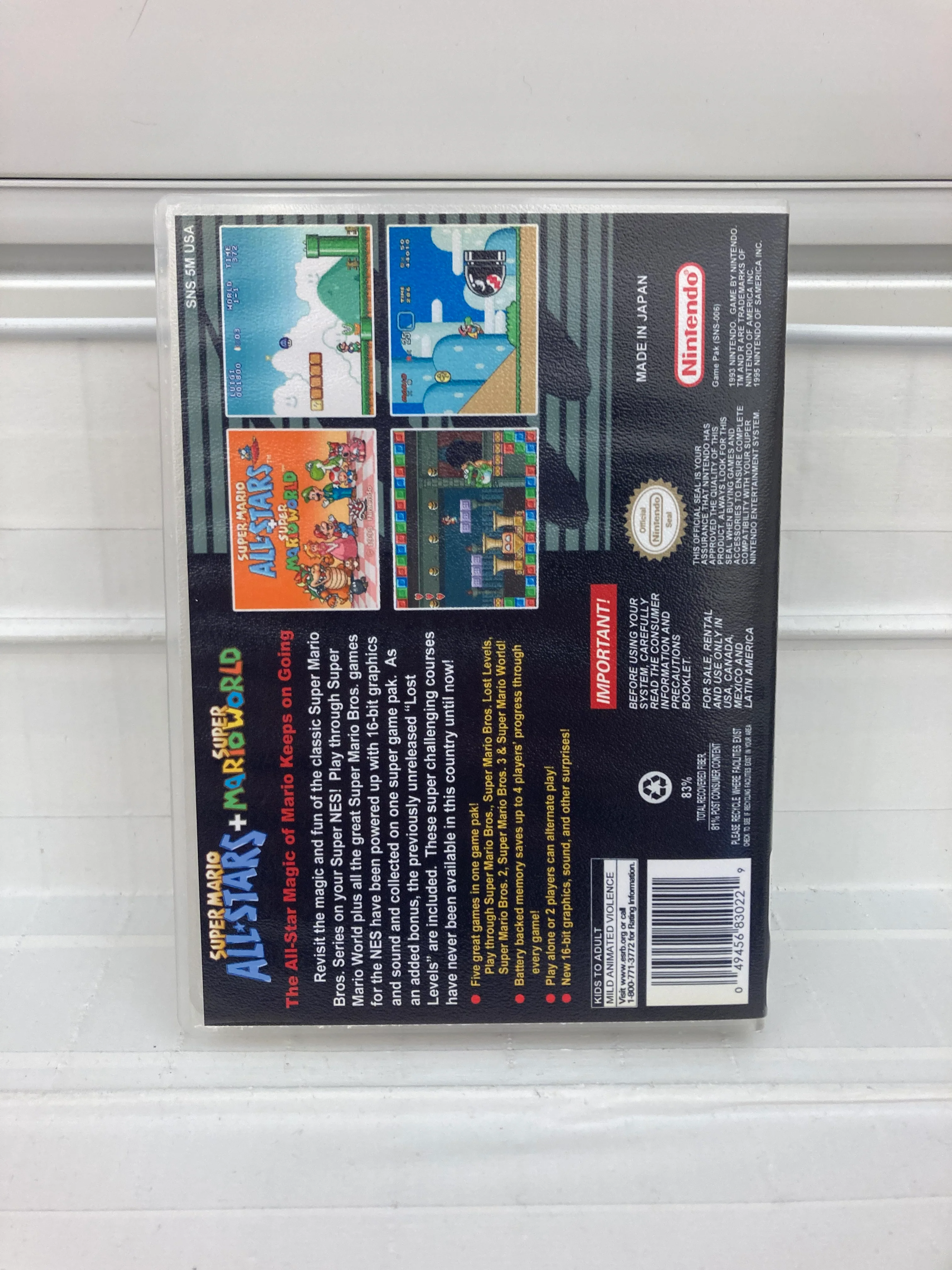 Super Mario All-stars and Super Mario World - Super Nintendo - Image 4