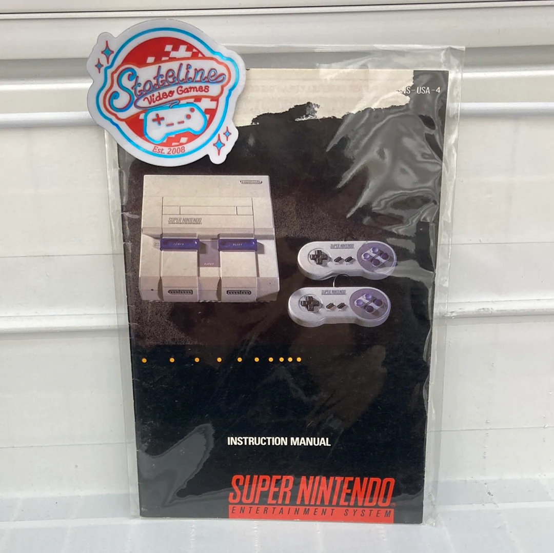 Super Nintendo Console Manual - SNES - Image 4