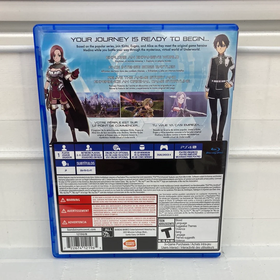 Sword Art Online: Alicization Lycoris - Playstation 4 - Image 2