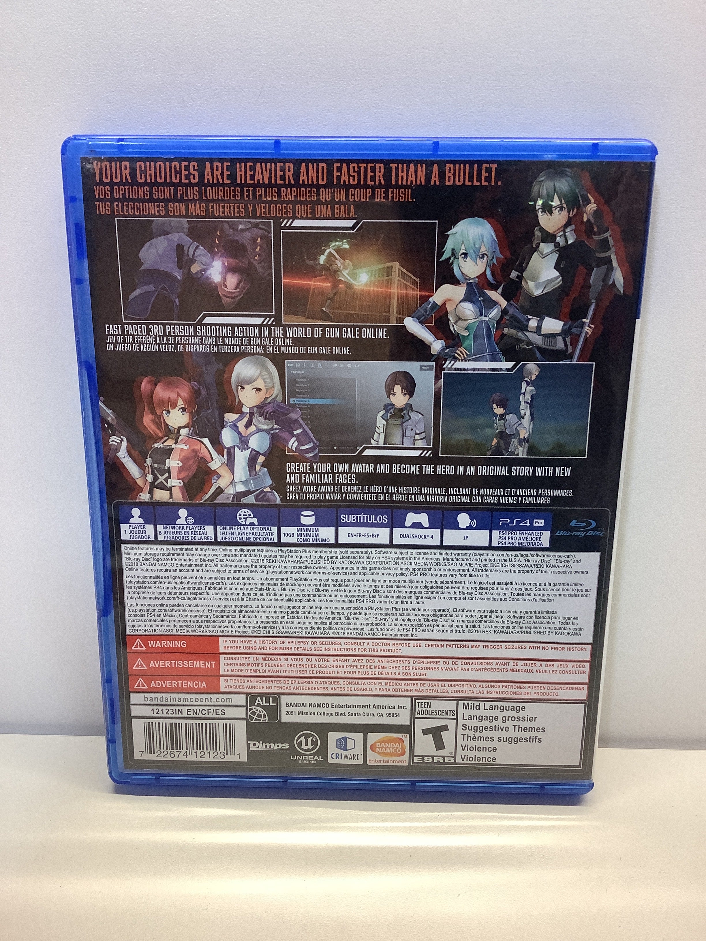 Sword Art Online: Fatal Bullet - Playstation 4 - Image 2