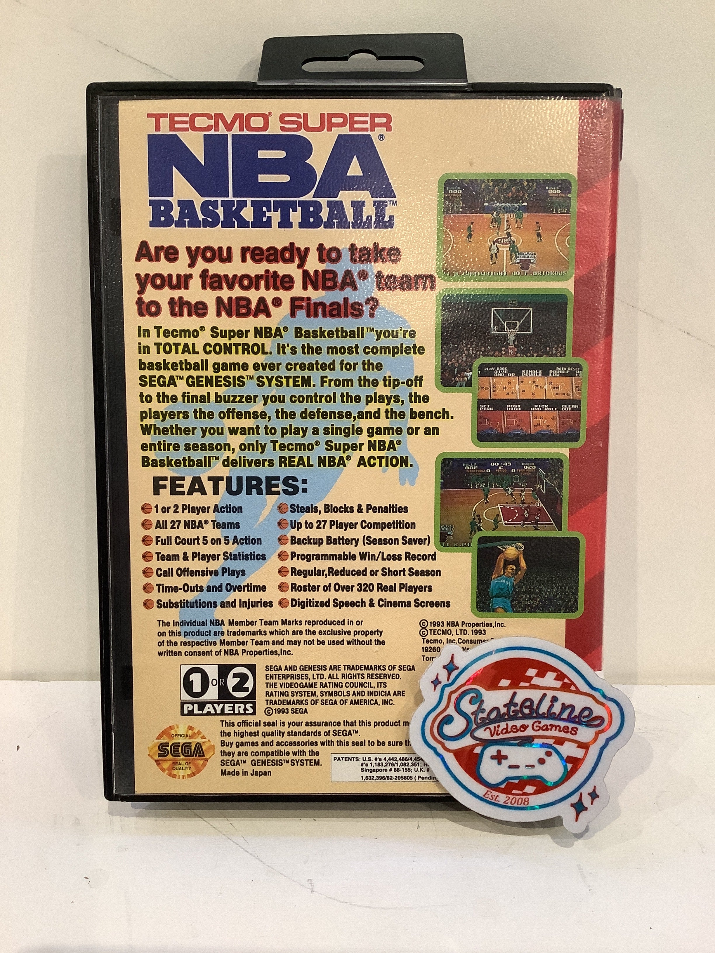 Tecmo Super NBA Basketball - Sega Genesis - Image 2