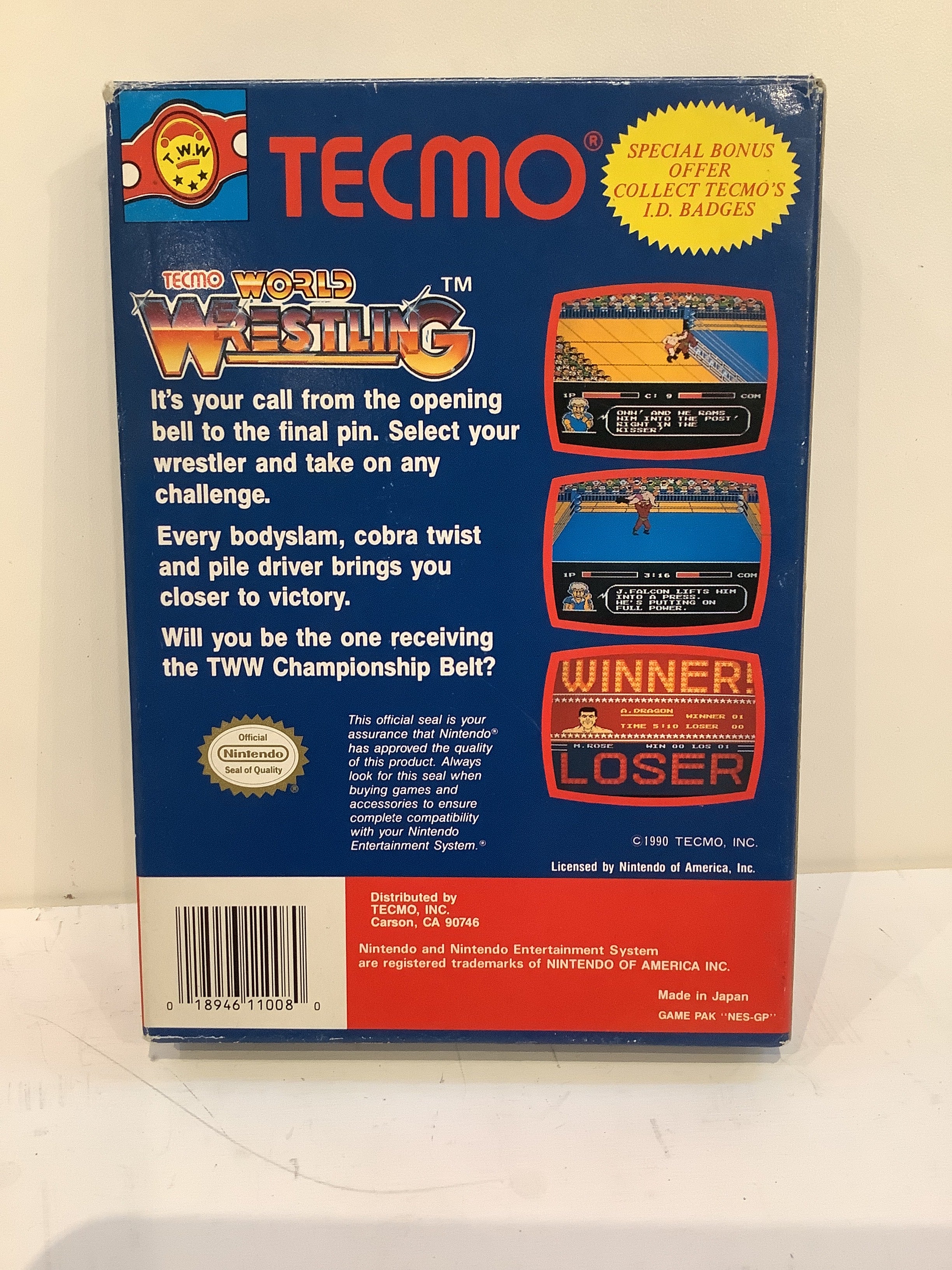 Tecmo World Wrestling - NES - Image 2