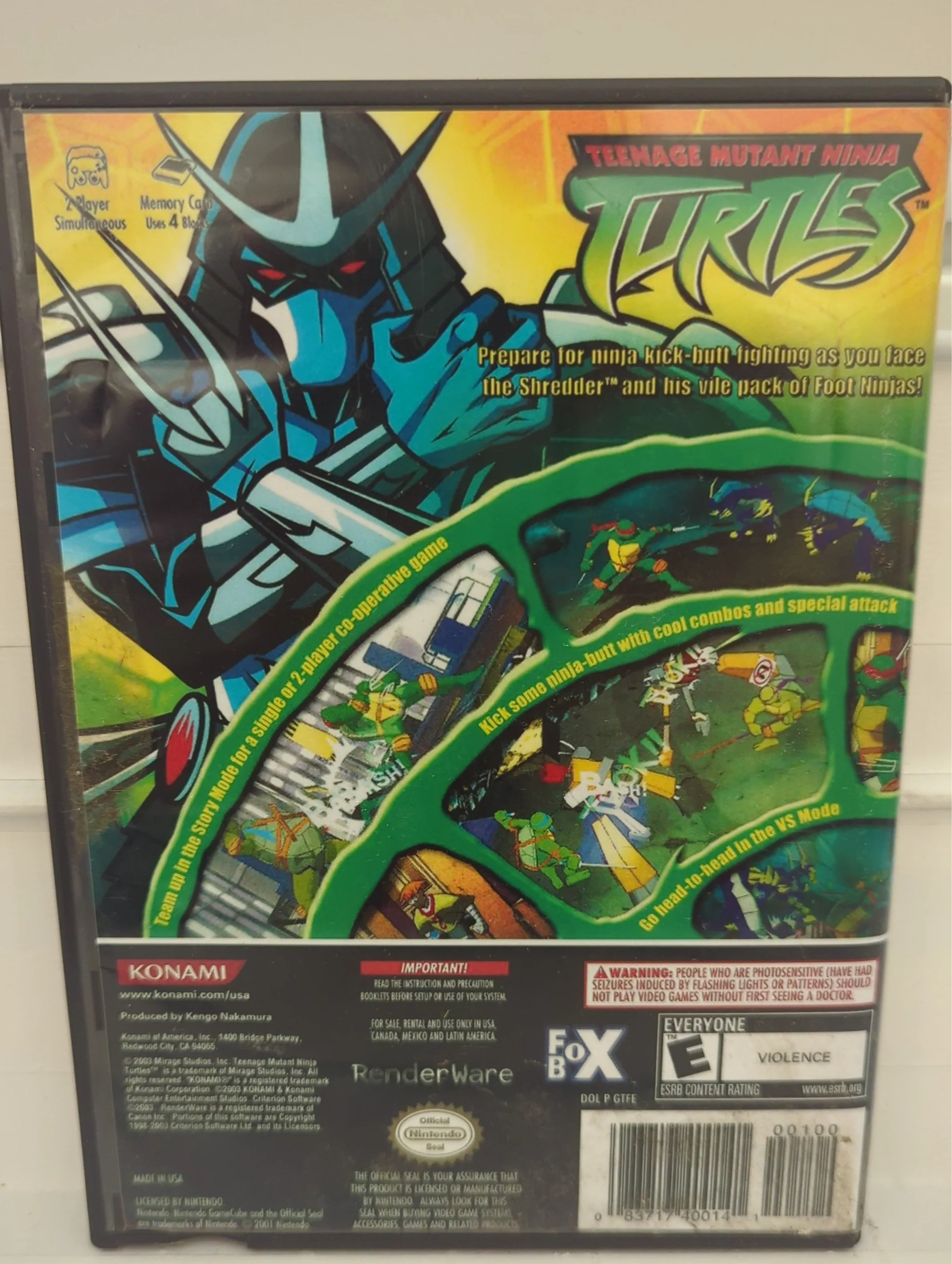 Teenage Mutant Ninja Turtles - Gamecube - Image 2