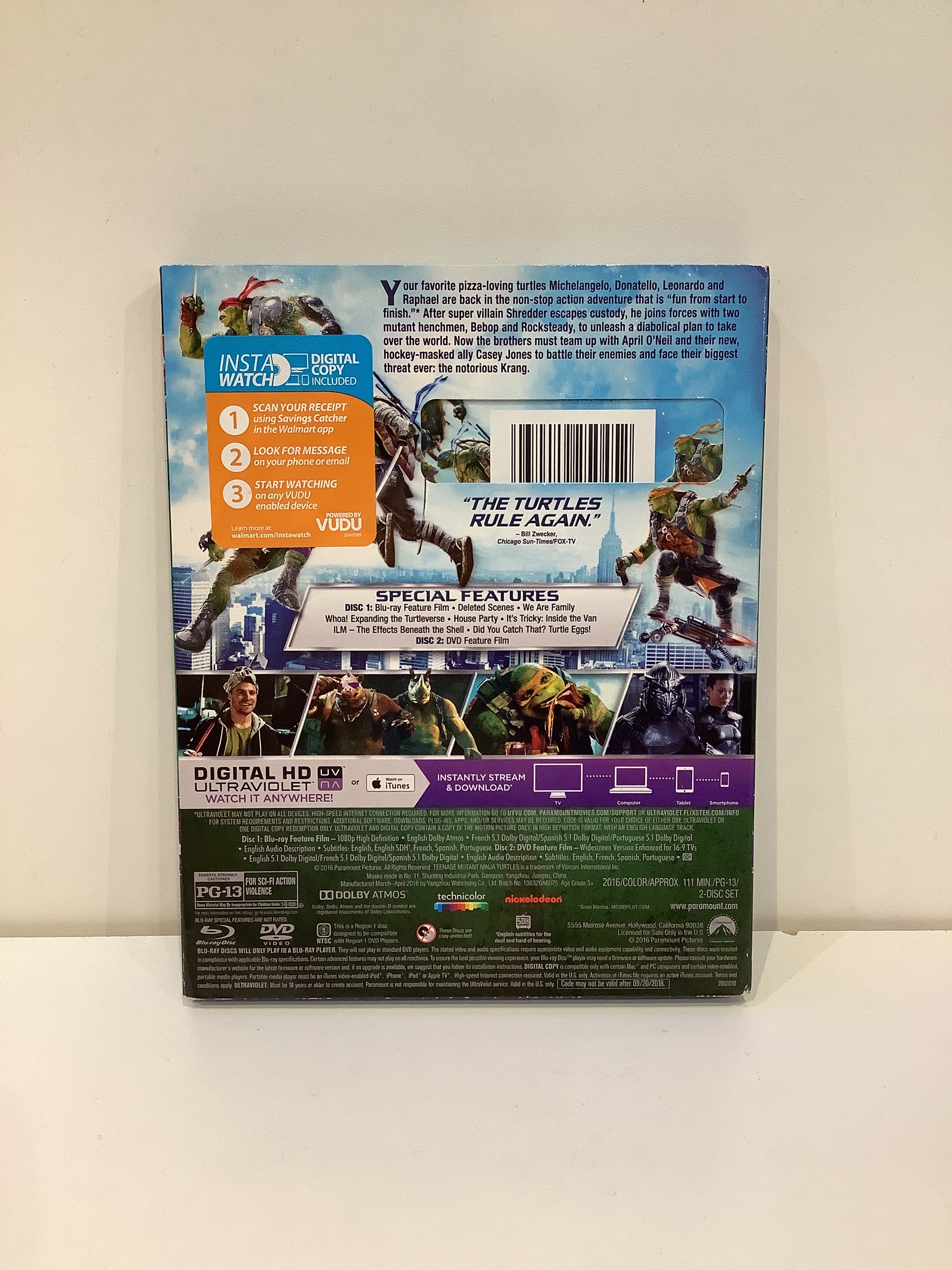 Teenage Mutant Ninja Turtles: Out of the Shadows - Blu-Ray - Image 2