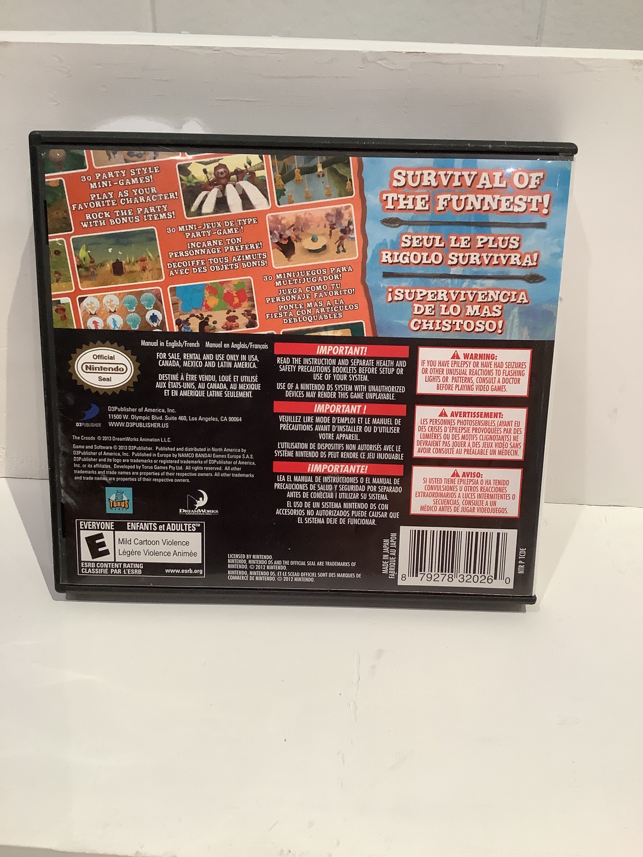 The Croods: Prehistoric Party - Nintendo DS - Image 2
