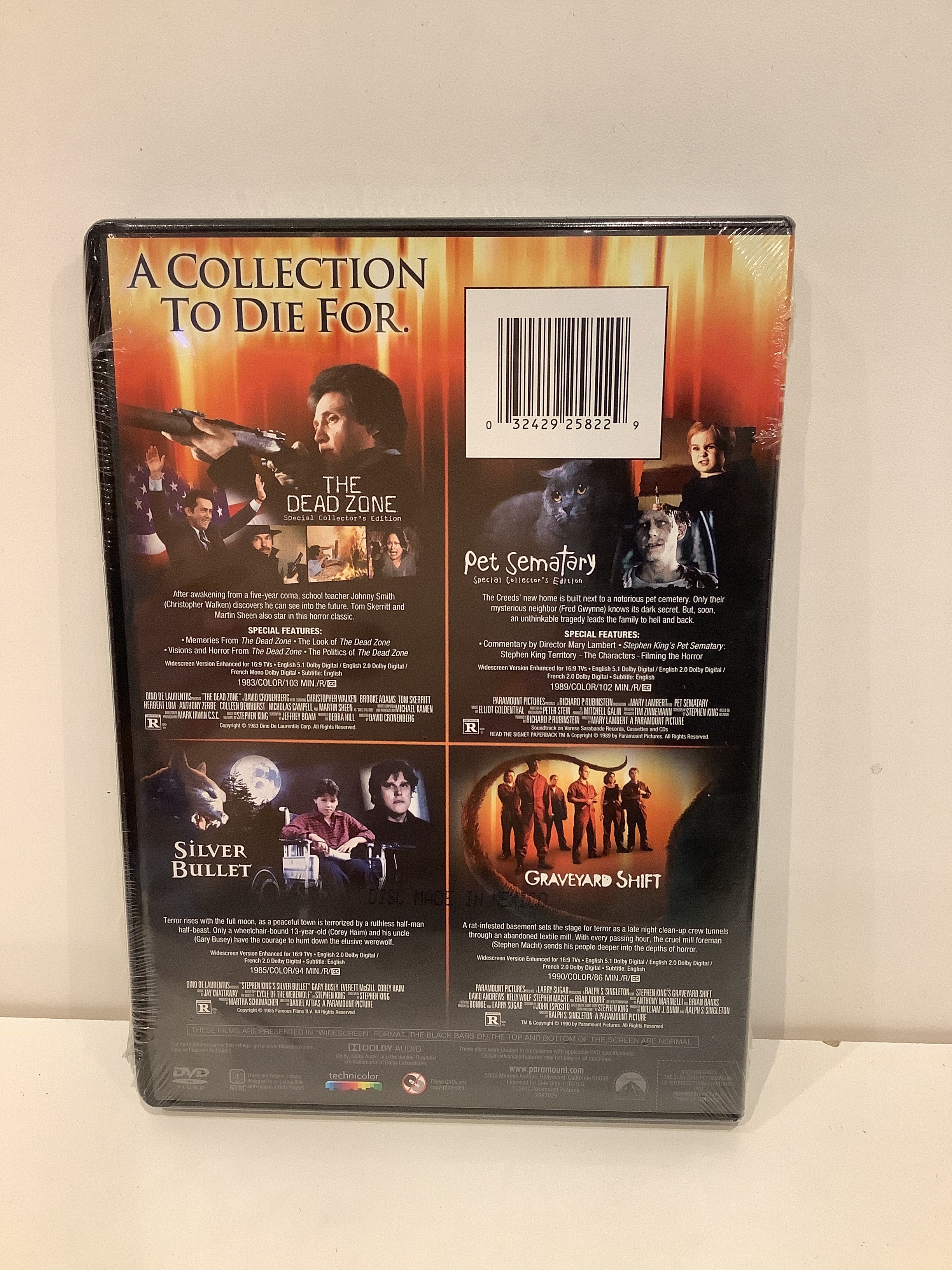 The Dead Zone / Pet Sematary / Silver Bullet / Graveyard Shift - DVD - Image 2