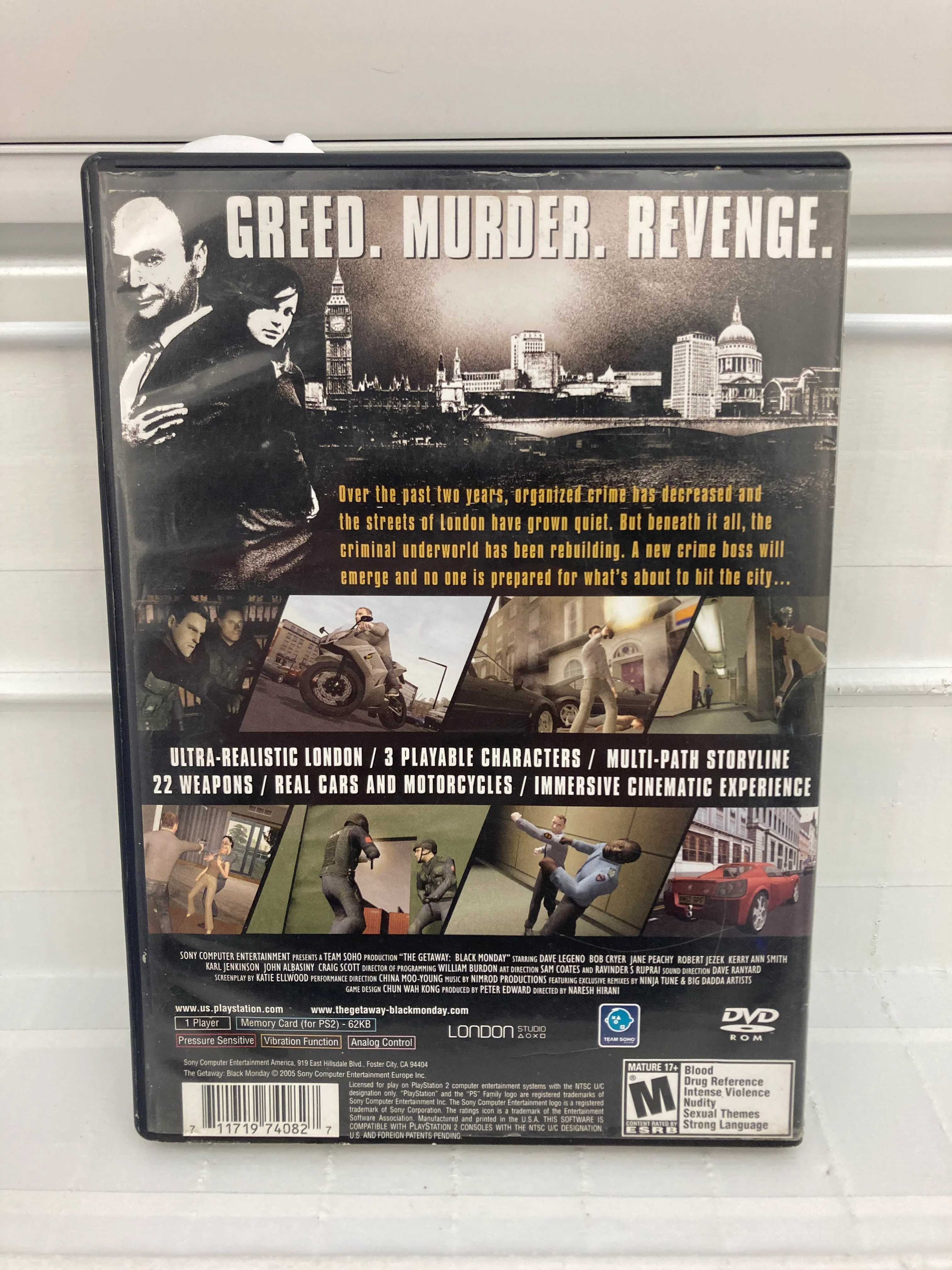 The Getaway Black Monday - Playstation 2 - Image 2