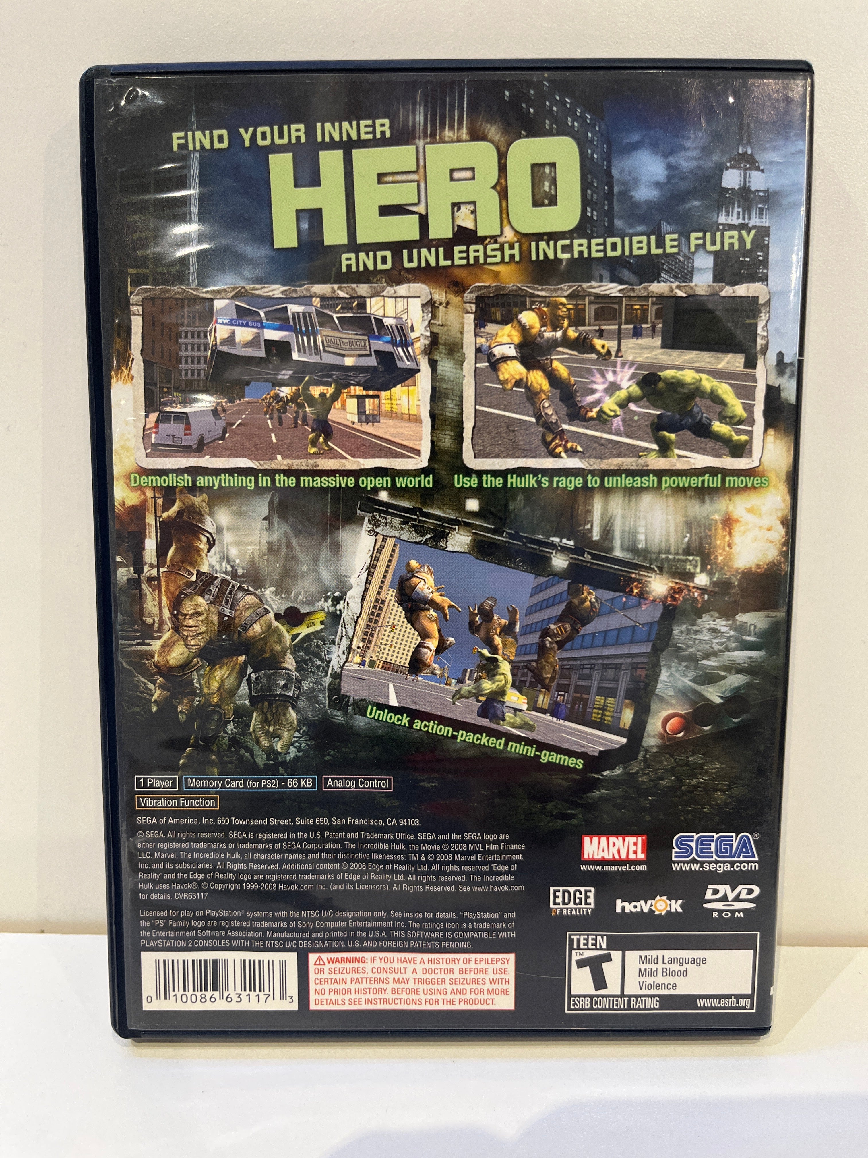 The Incredible Hulk - Playstation 2 - Image 2