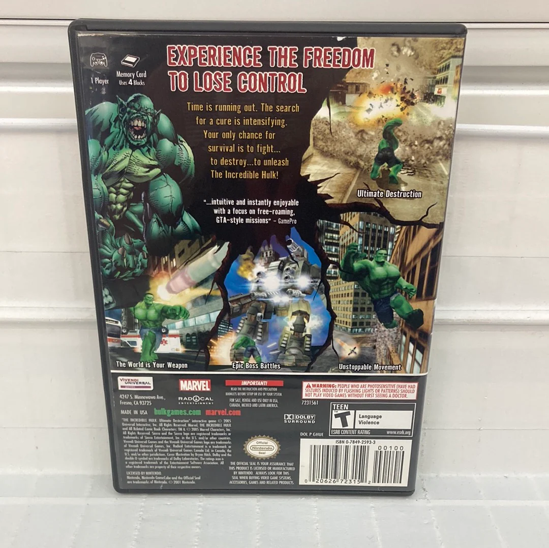 The Incredible Hulk Ultimate Destruction - Gamecube - Image 2