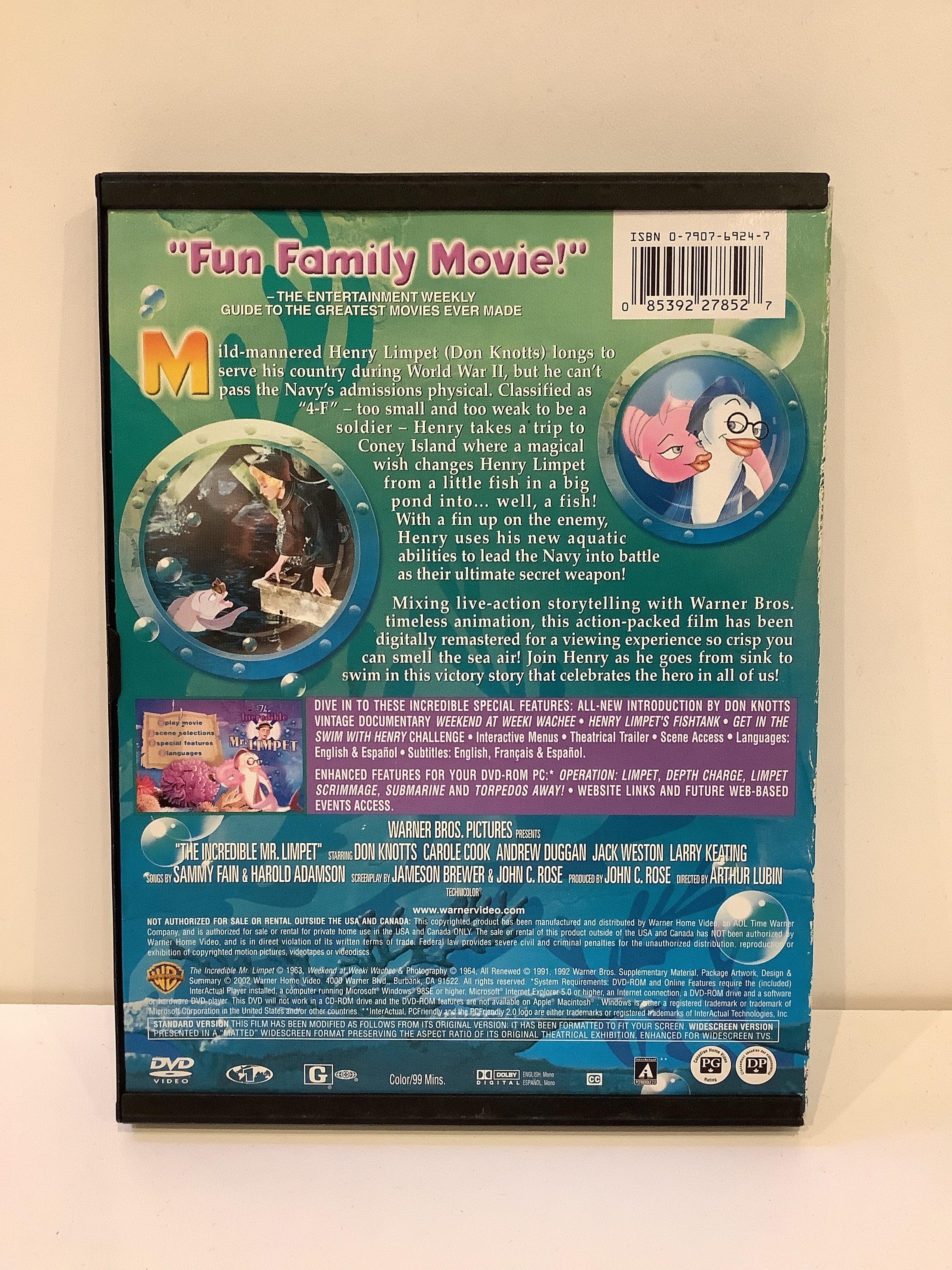 The Incredible Mr. Limpet - DVD - Image 2
