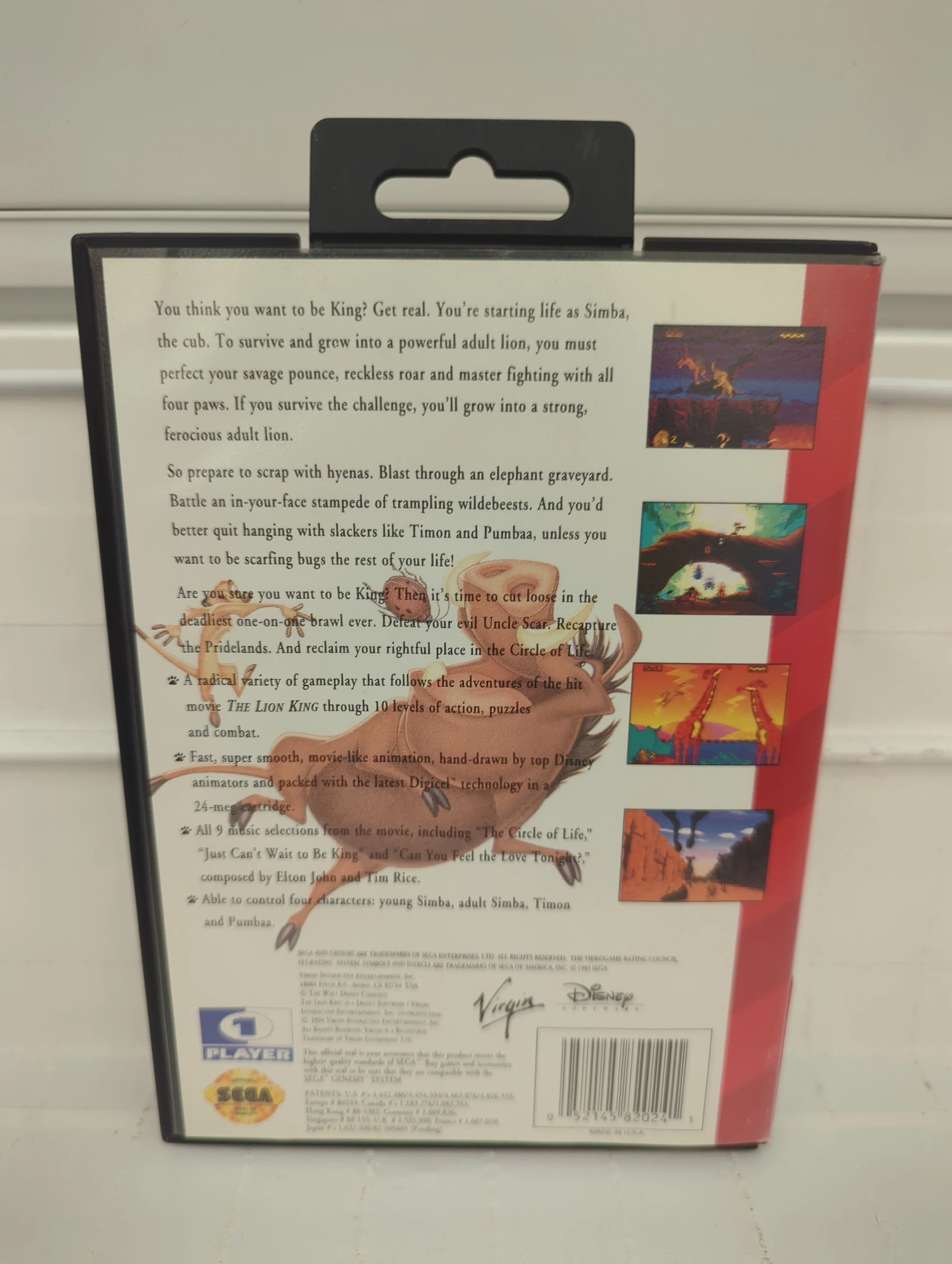 The Lion King - Sega Genesis - Image 3