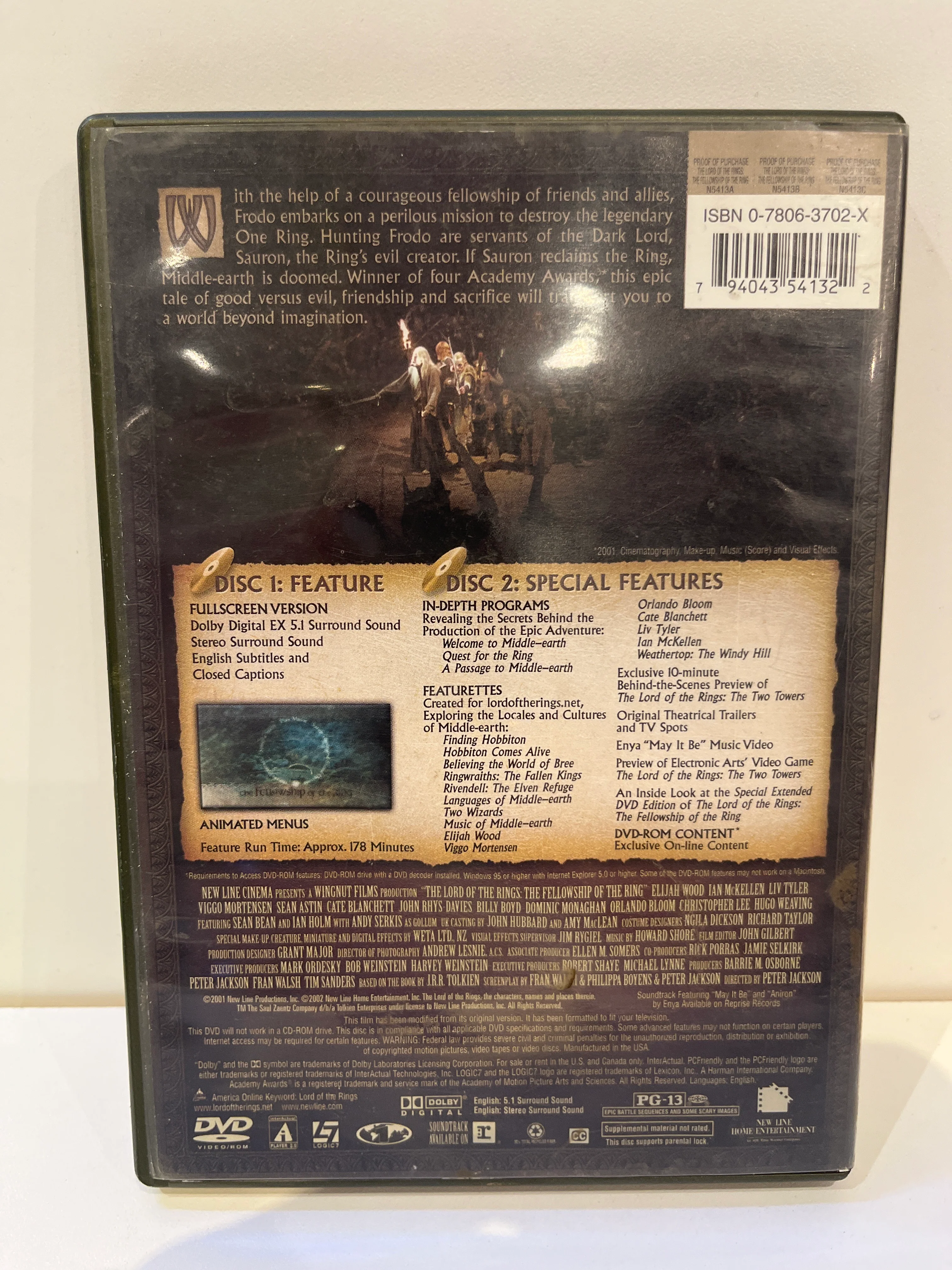 The Lord of the Rings: The Fellowship of the Ring - DVD - Image 2