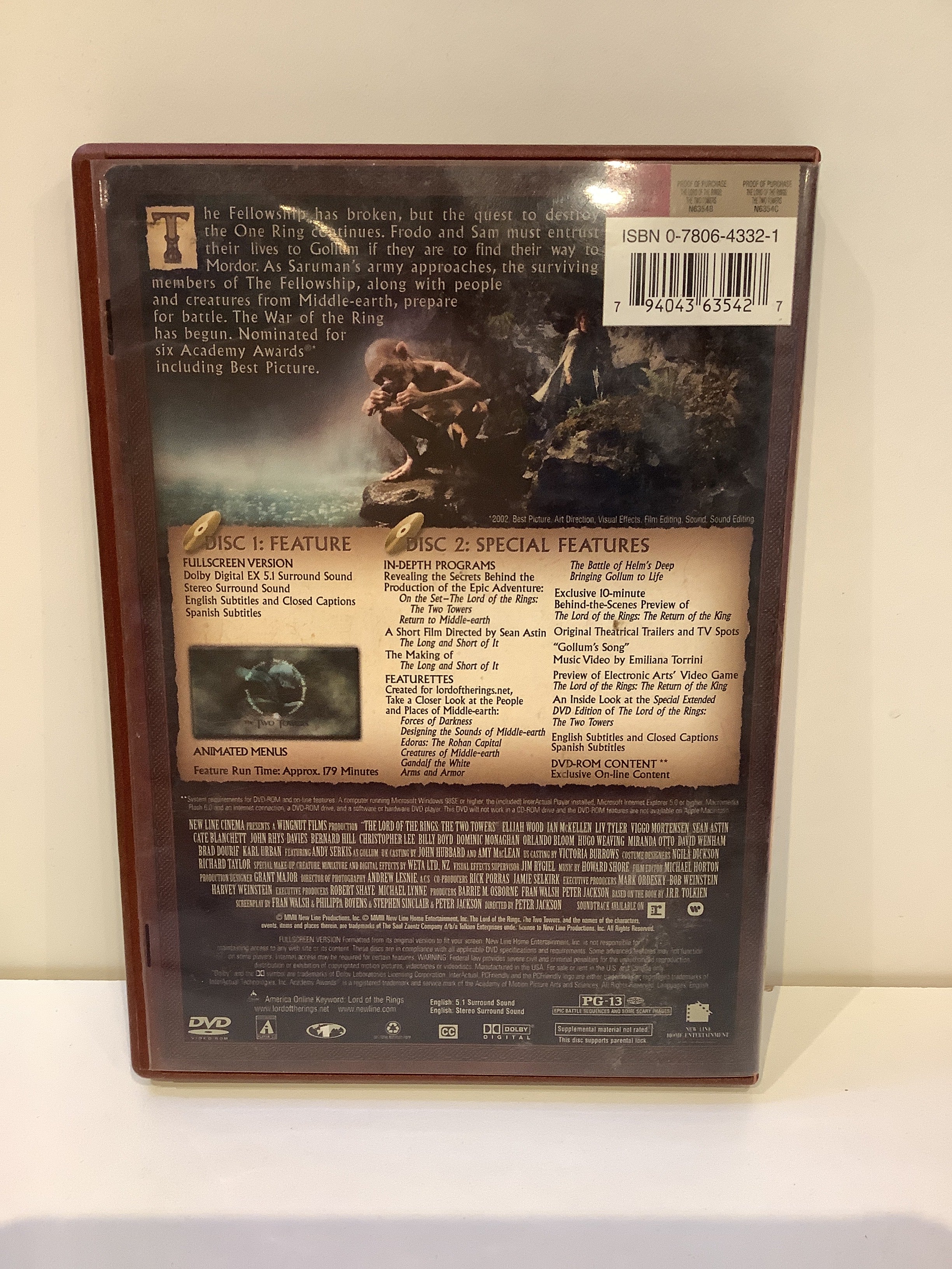 The Lord of the Rings: The Two Towers - DVD - Image 2