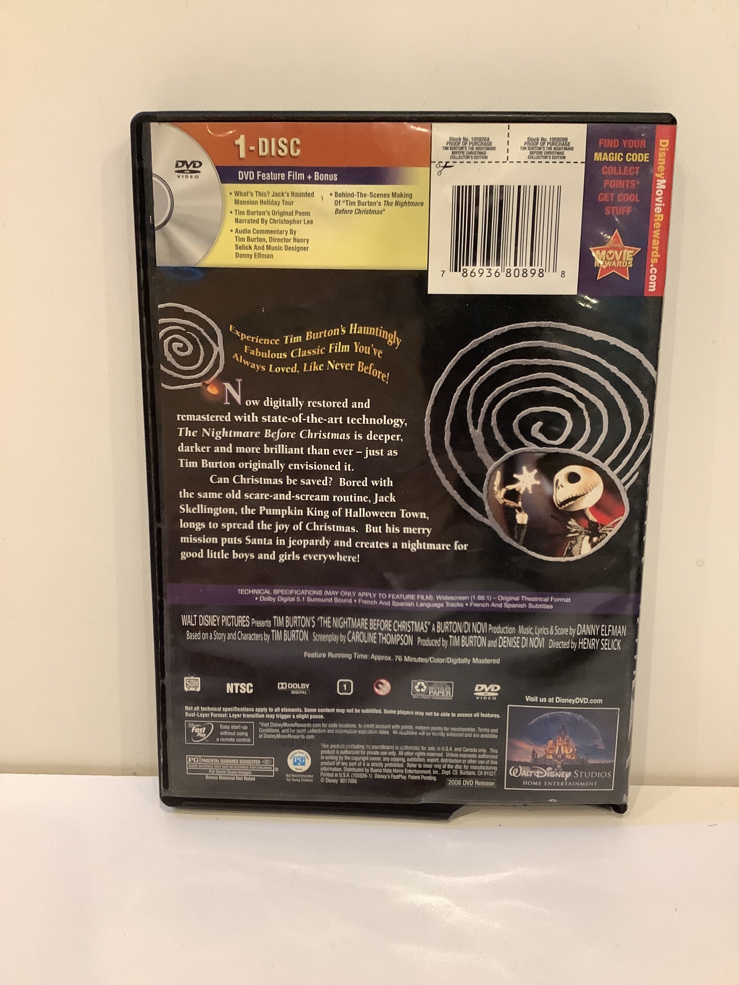 The Nightmare Before Christmas - DVD - Image 2
