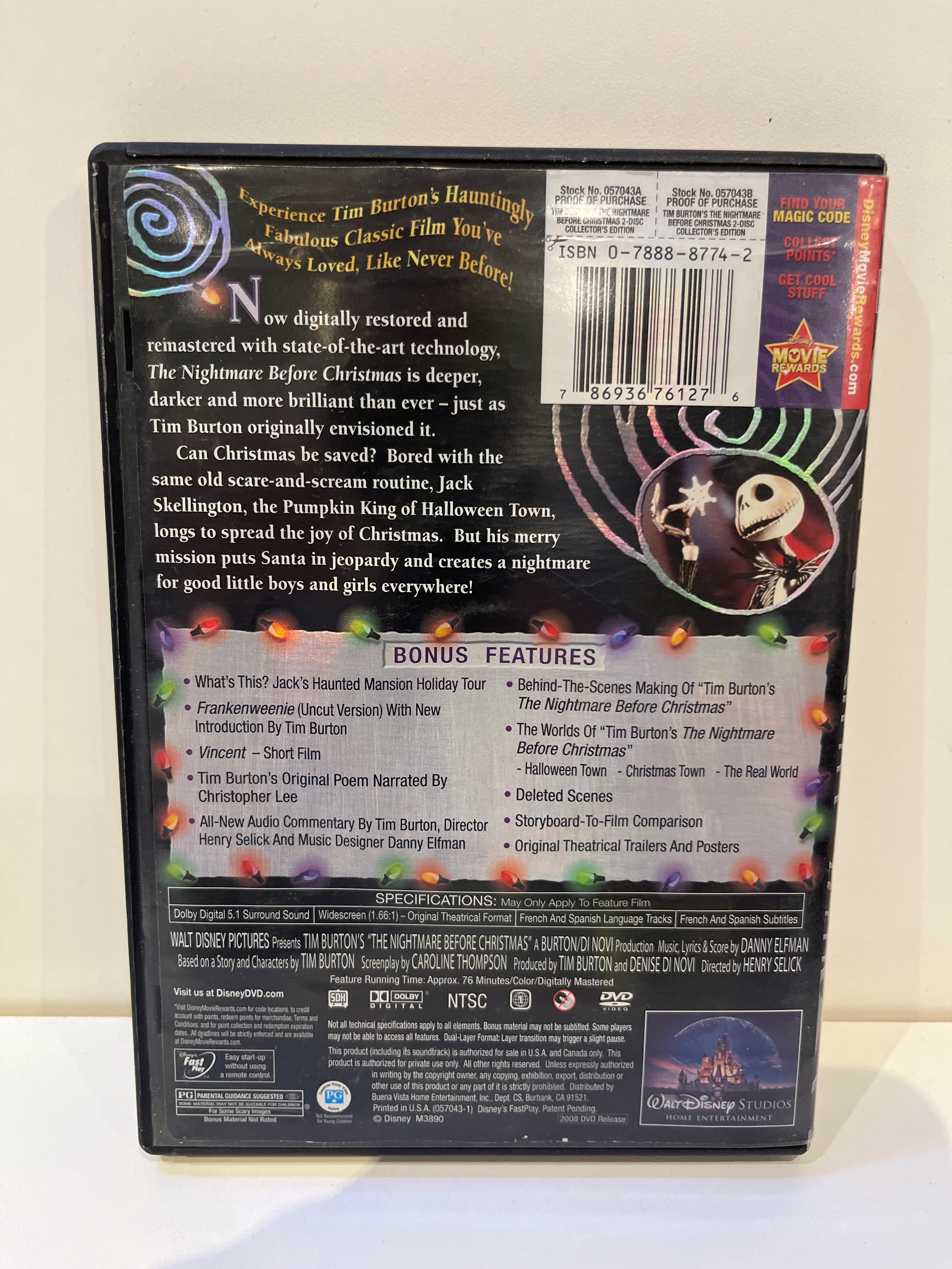 The Nightmare Before Christmas - DVD - Image 2