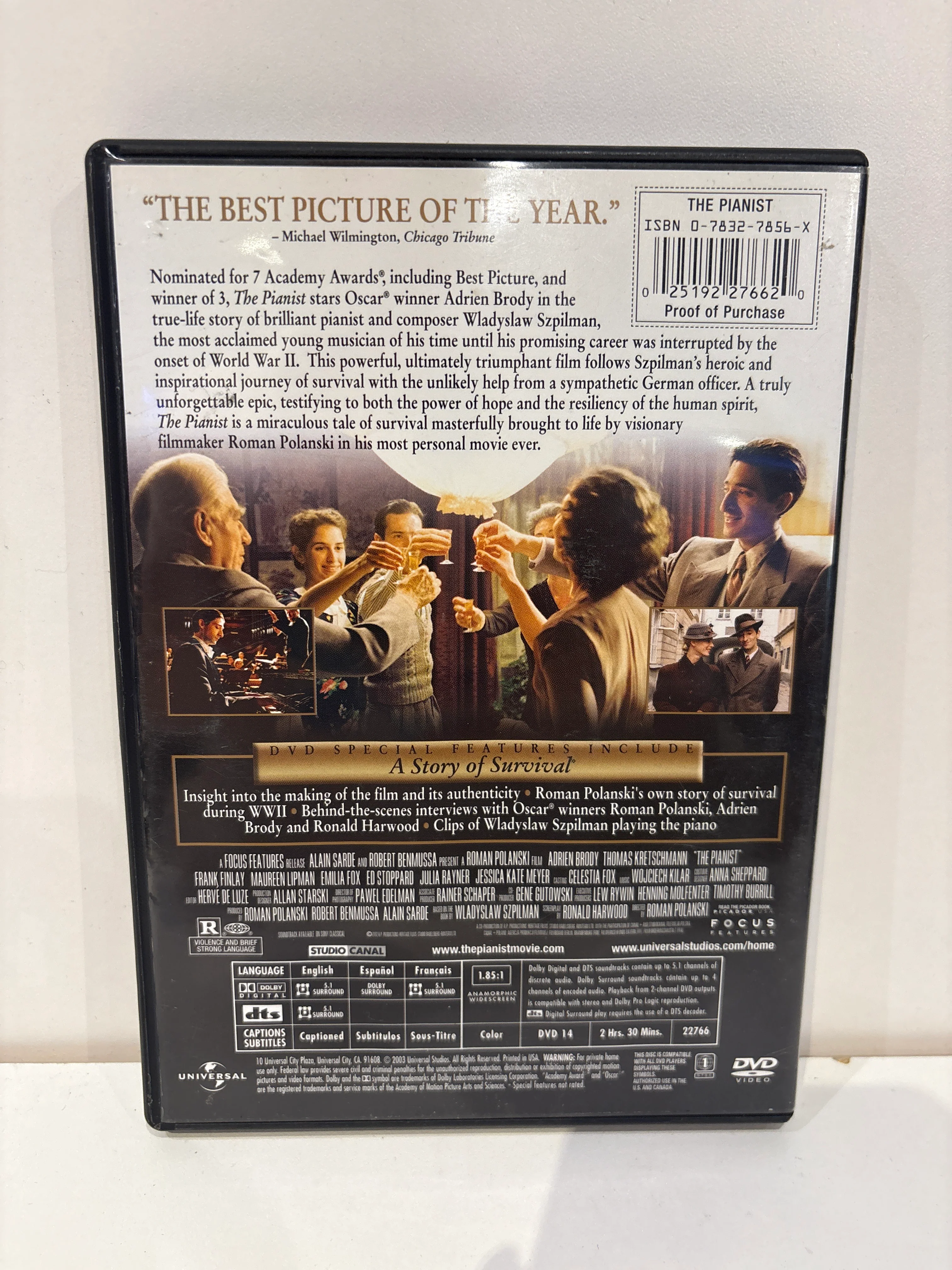 The Pianist - DVD - Image 2