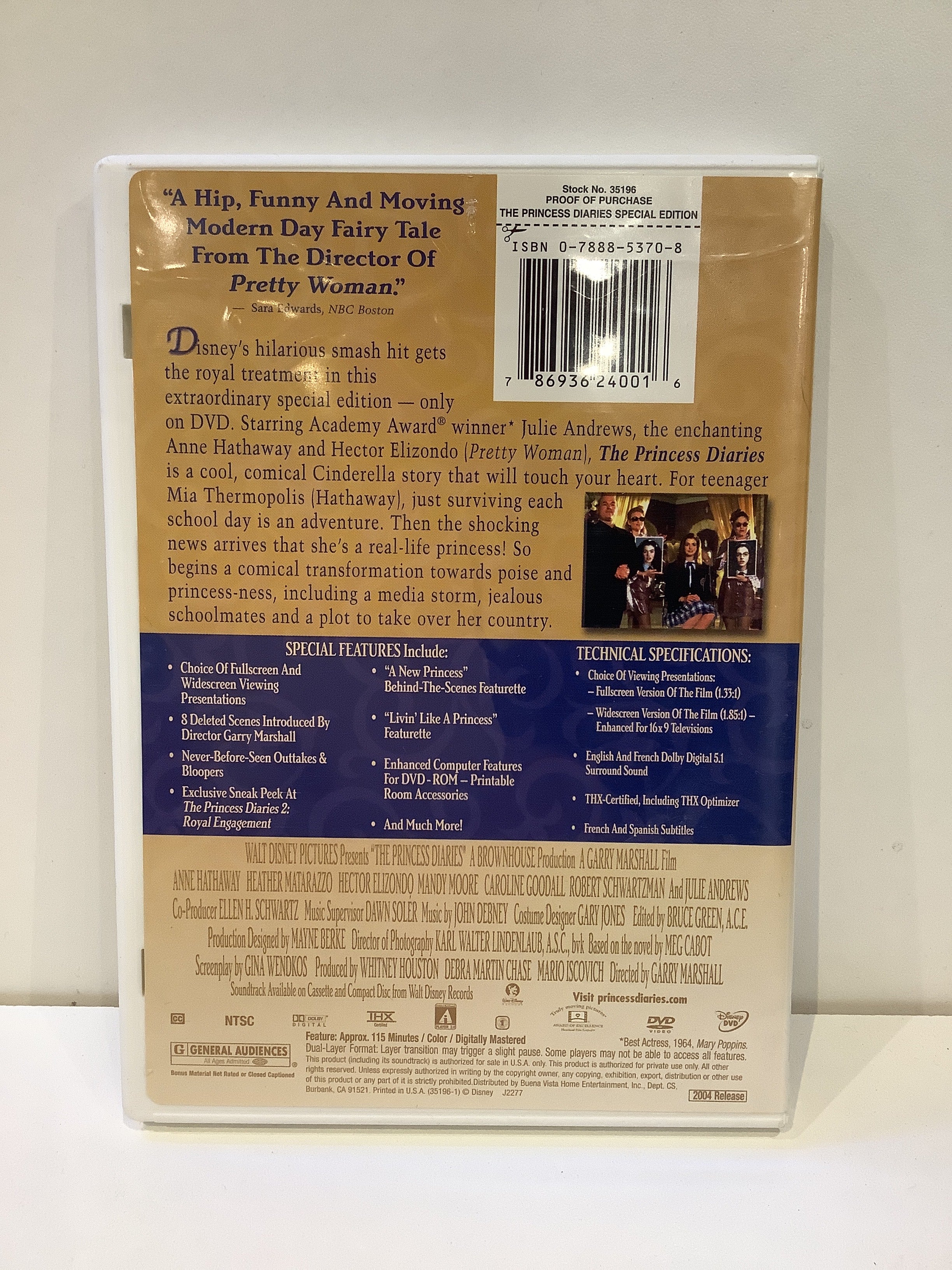 The Princess Diaries: Special Edition - DVD - Image 2