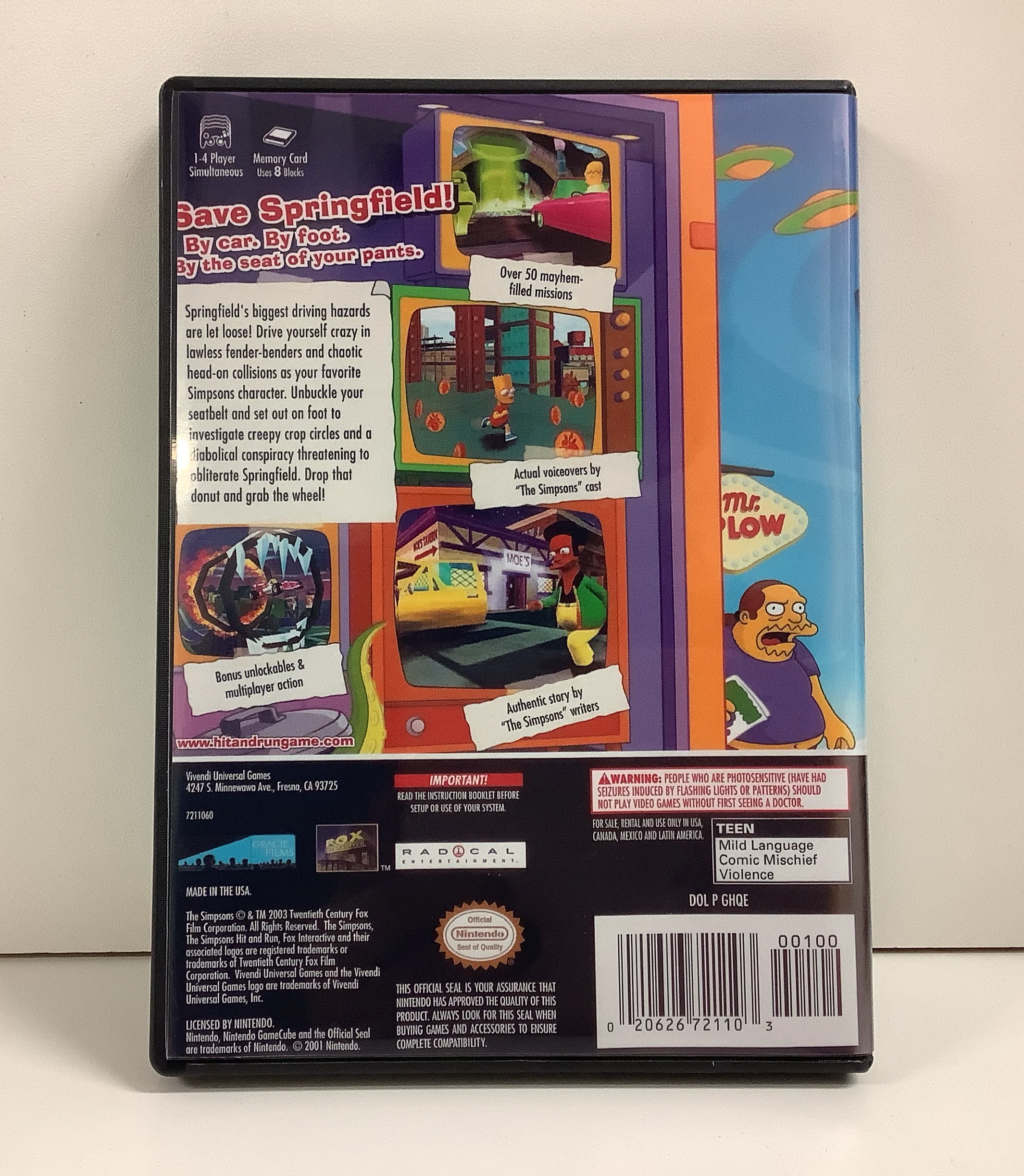 The Simpsons Hit and Run - Gamecube - Image 4