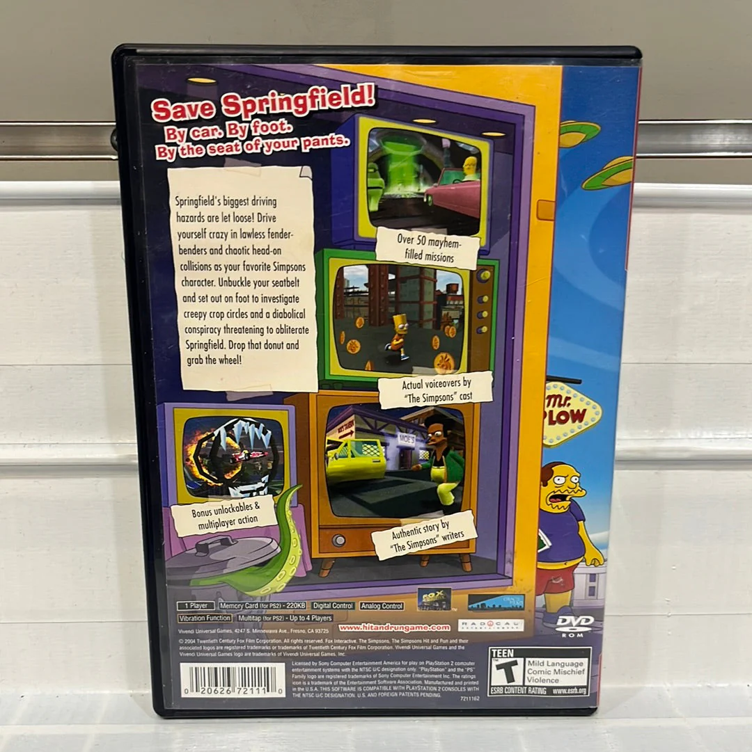 The Simpsons Hit and Run [Greatest Hits] - Playstation 2 - Image 2