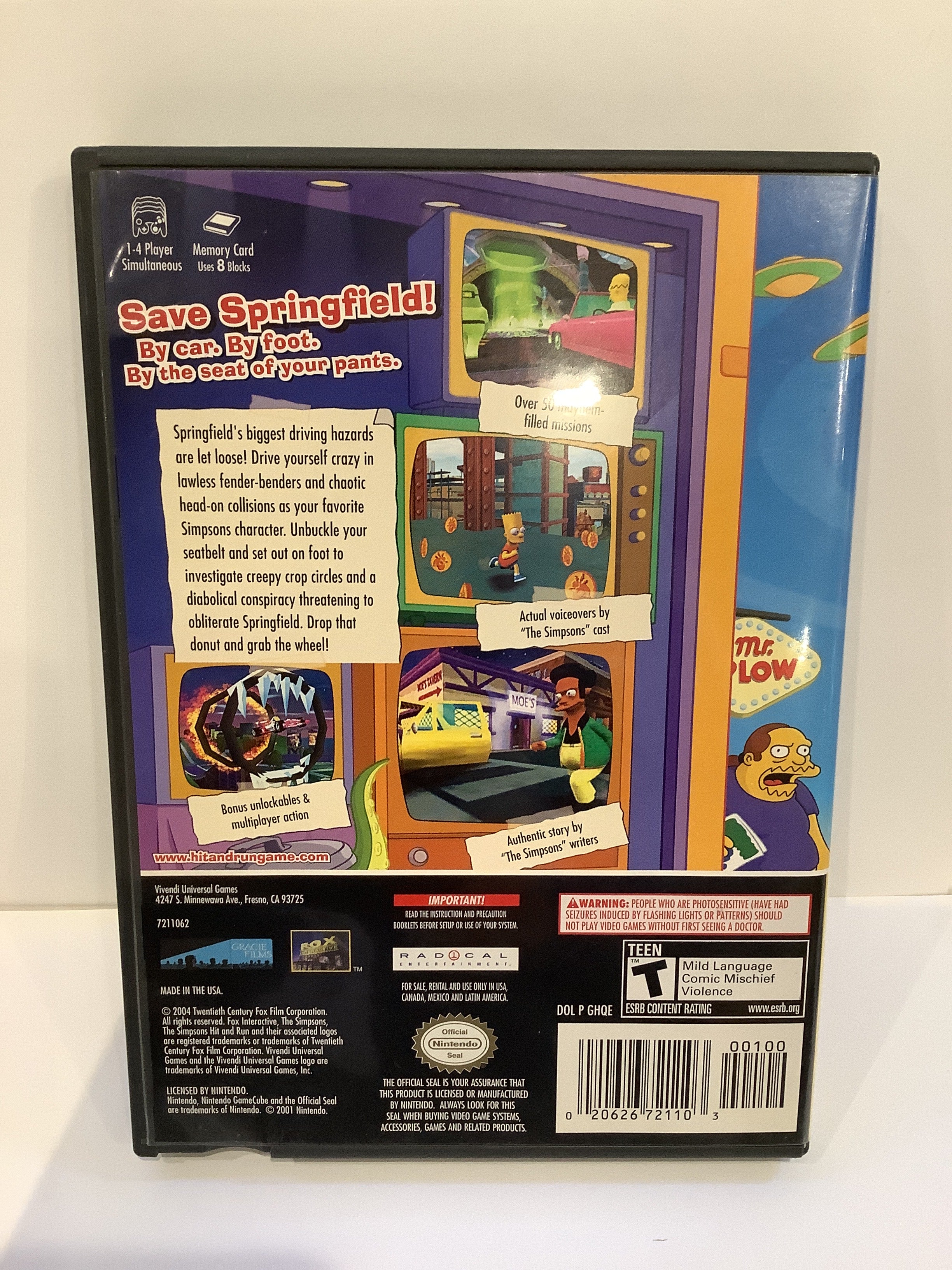 The Simpsons Hit and Run [Player's Choice] - Gamecube - Image 2
