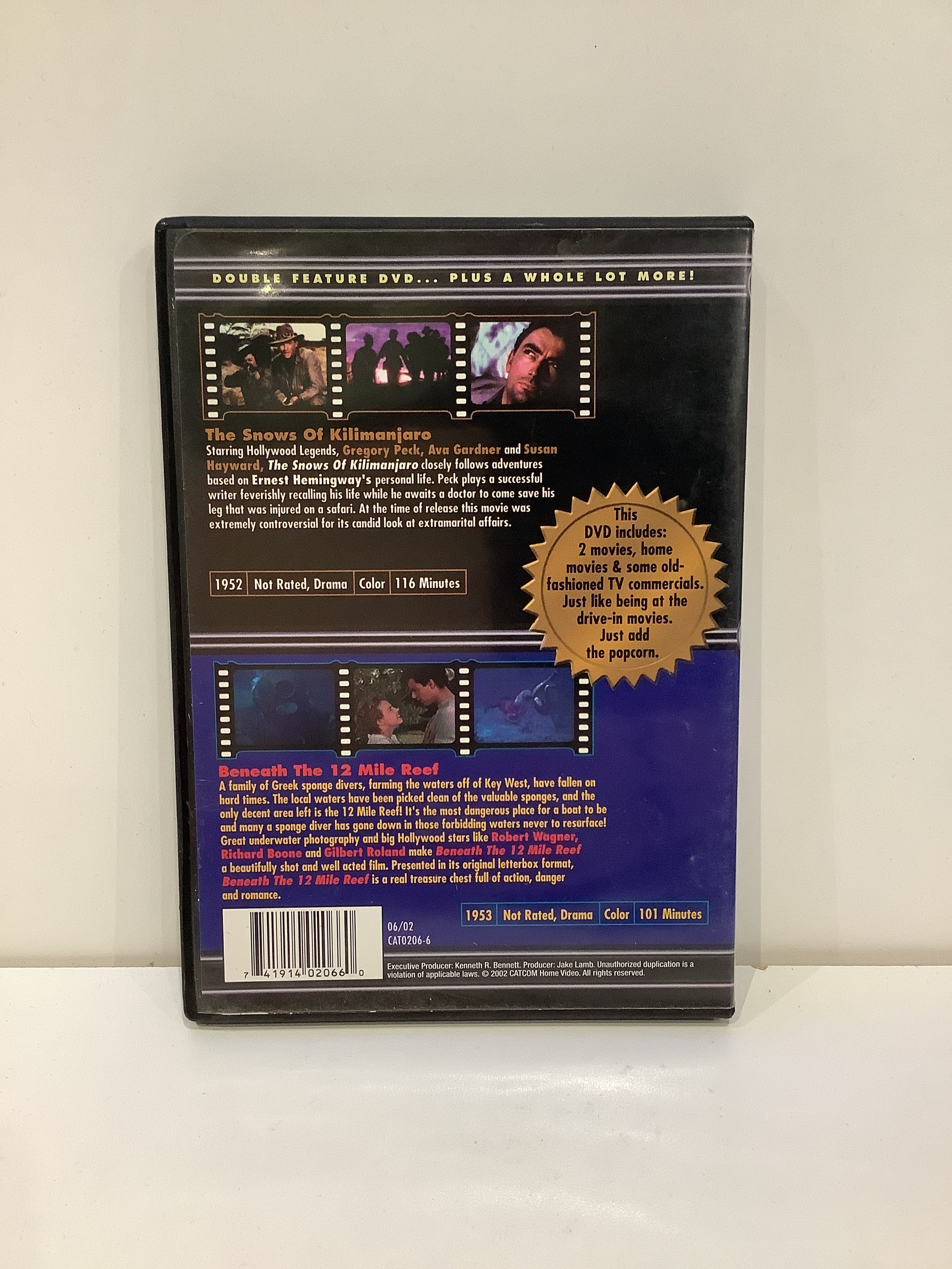 The Snows of Kilimanjaro / Beneath the 12 Mile Reef - DVD - Image 2