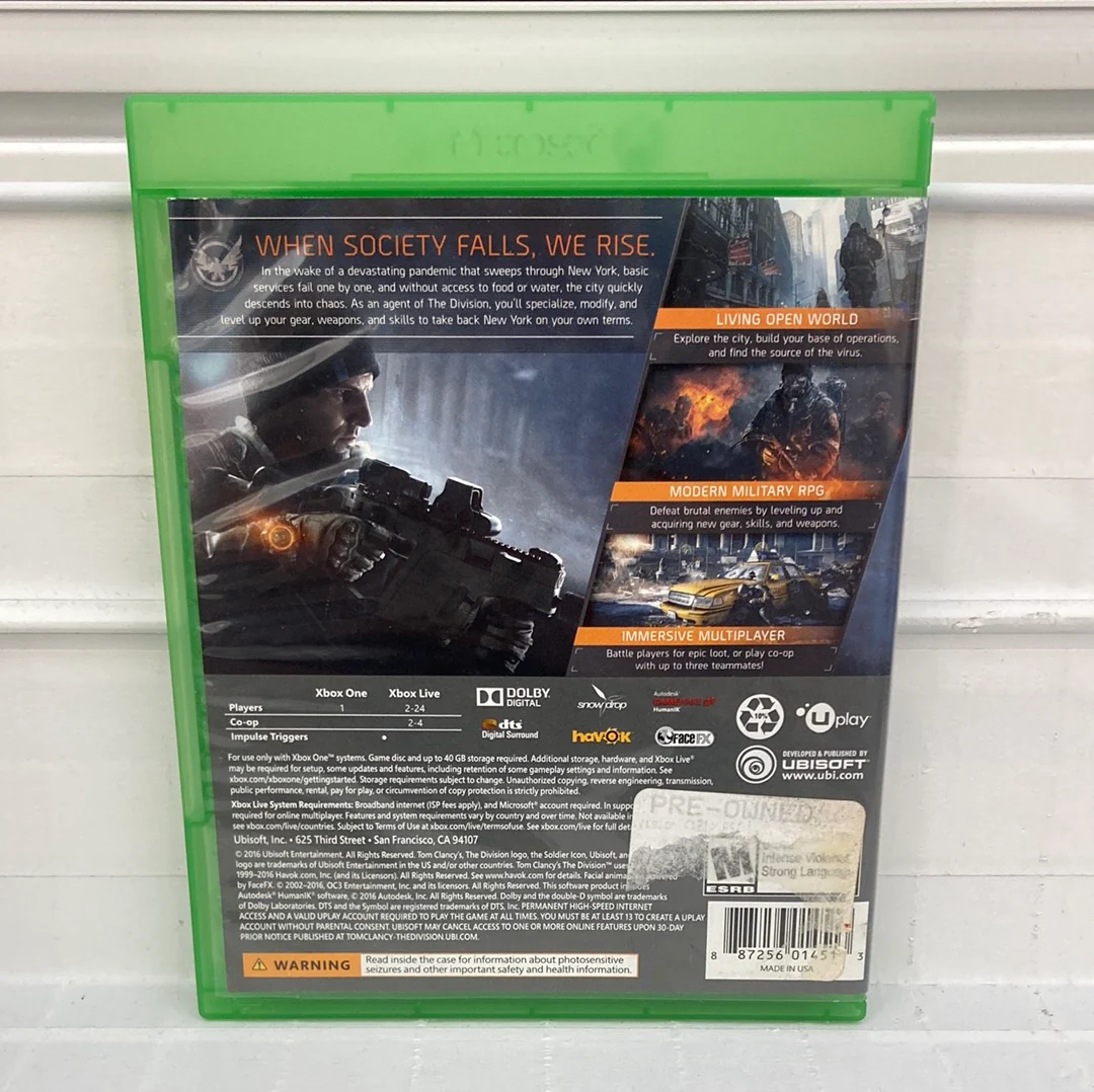 Tom Clancy's The Division - Xbox One - Image 2