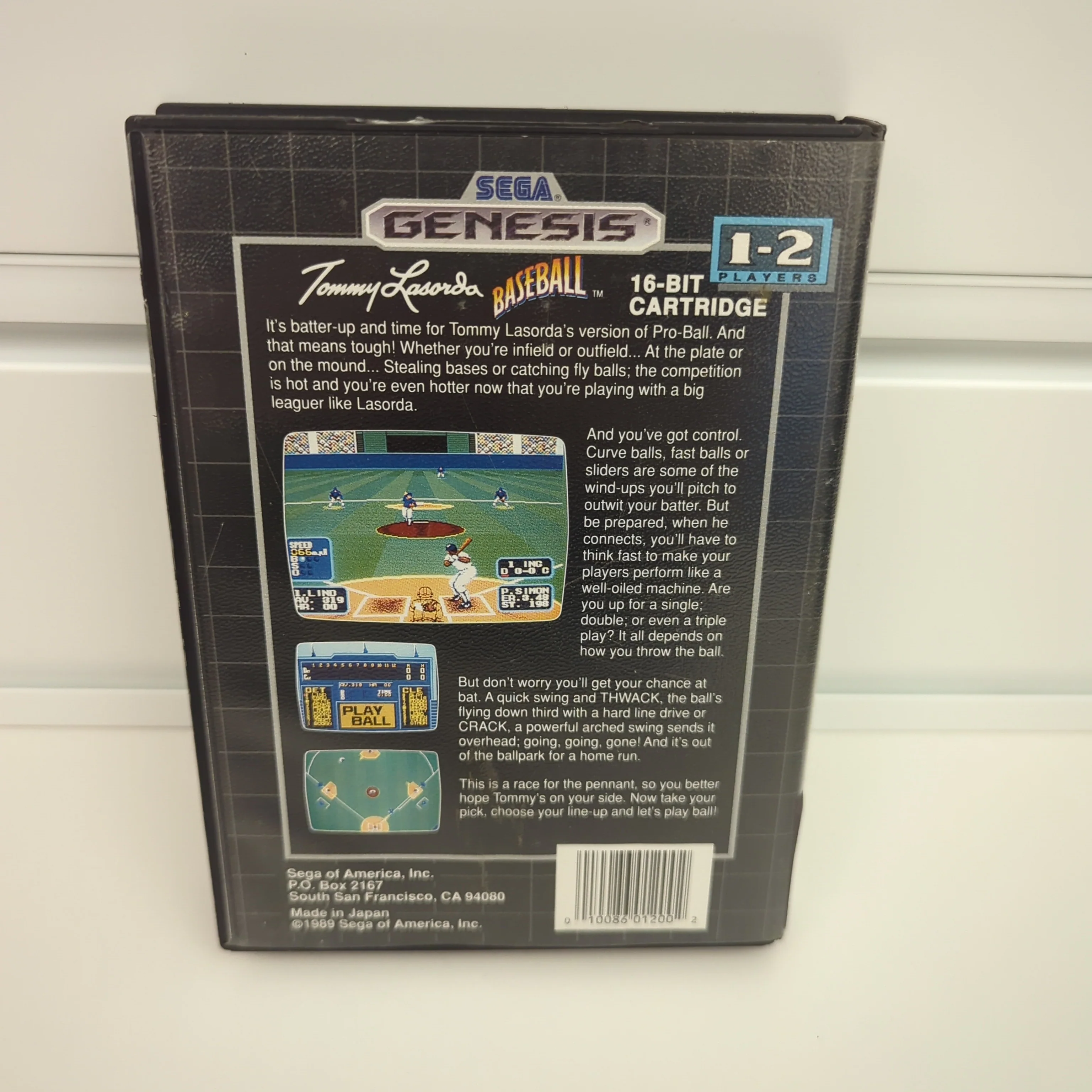 Tommy Lasorda Baseball - Sega Genesis - Image 2