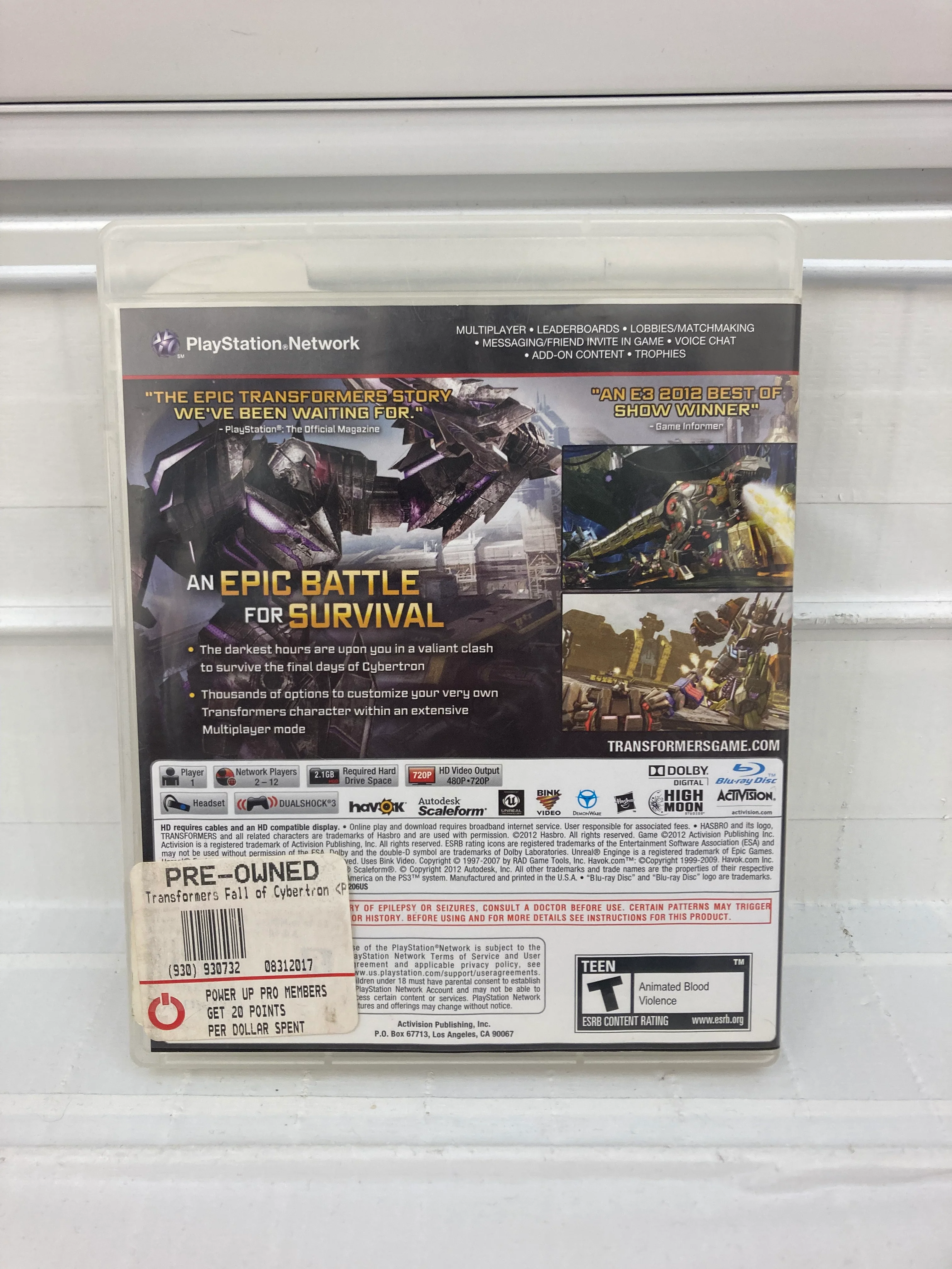 Transformers: Fall Of Cybertron - Playstation 3 - Image 2