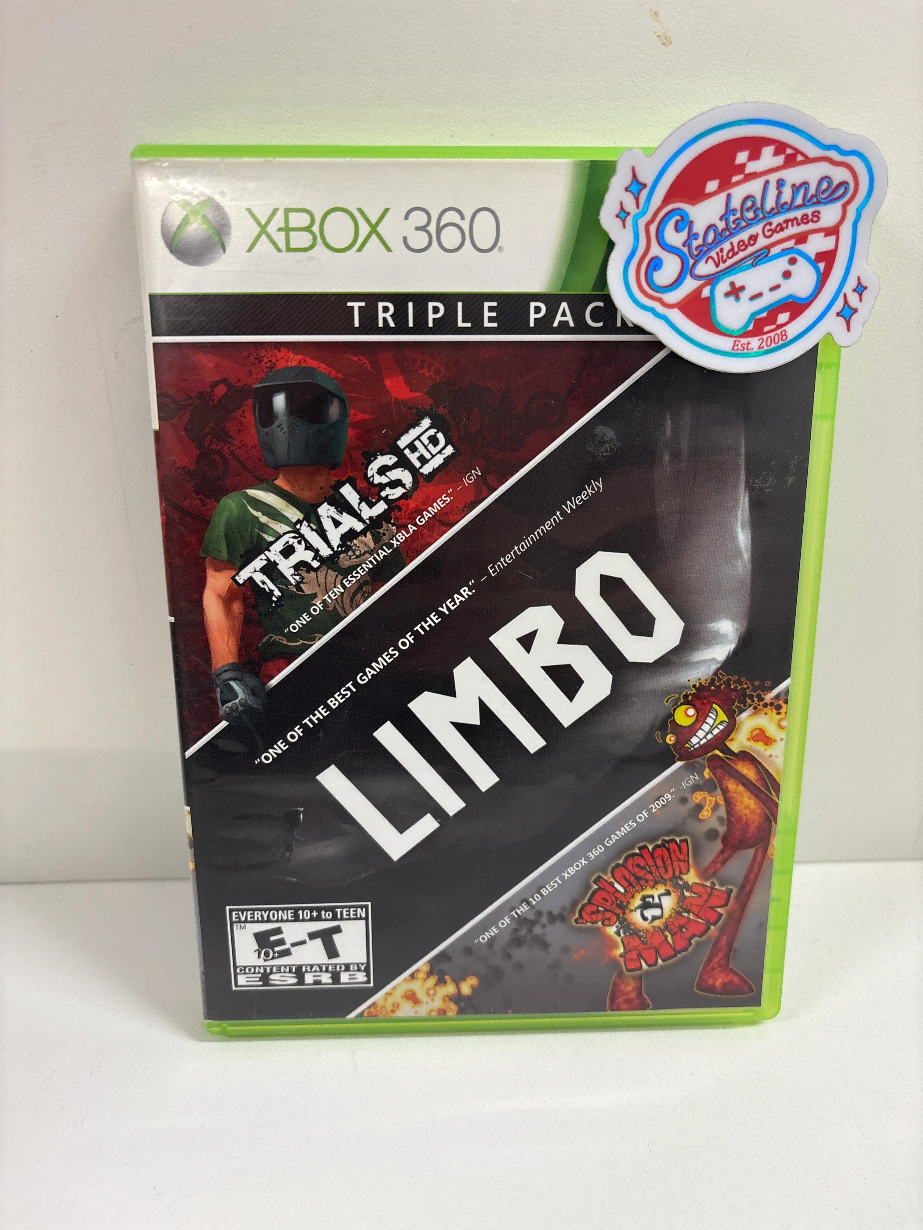 Triple Pack: Limbo, Trials HD, Splosion Man - Xbox 360