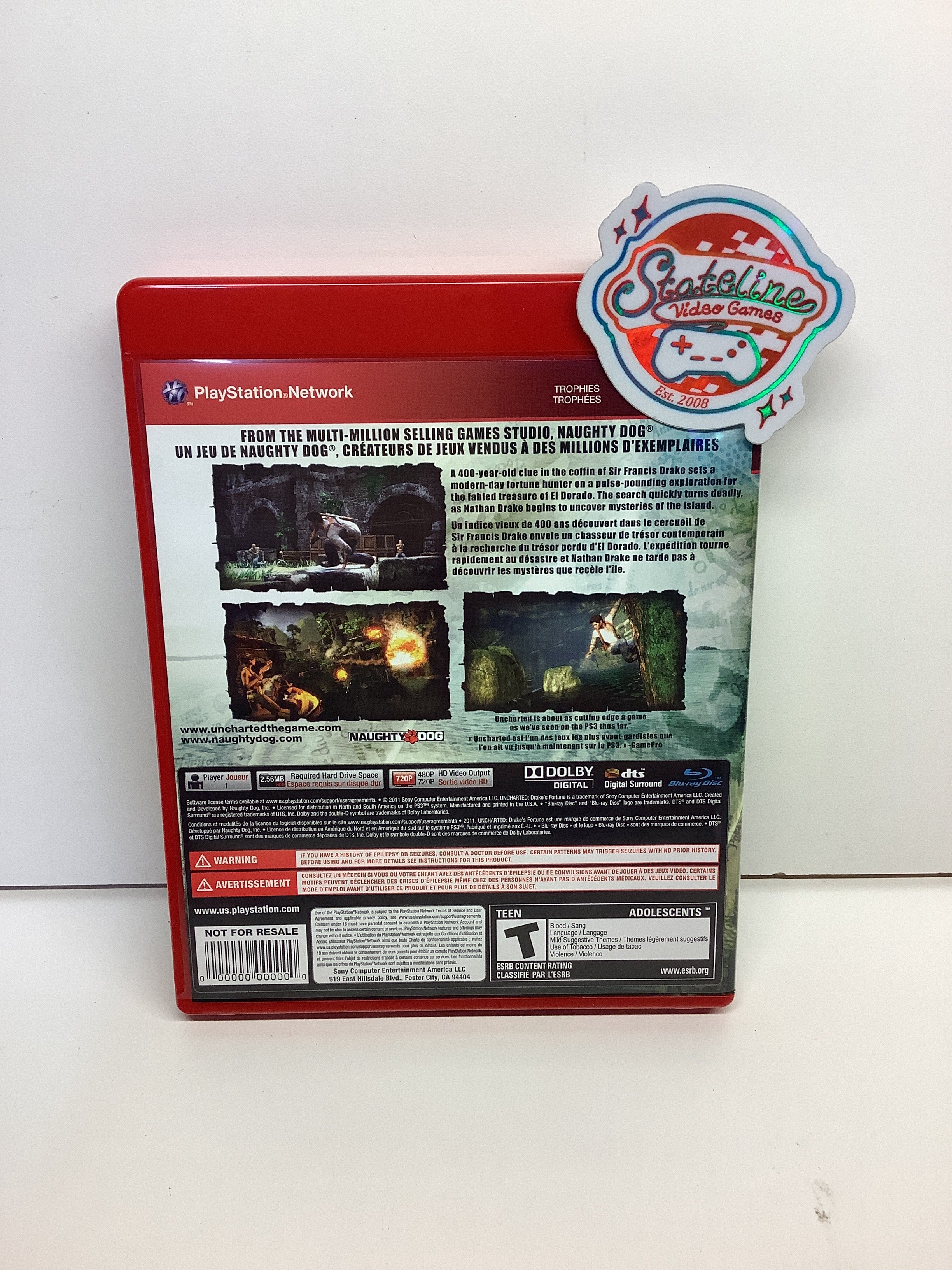 Uncharted Drake's Fortune [Game of the Year Not for Resale] - Playstation 3 - Image 2