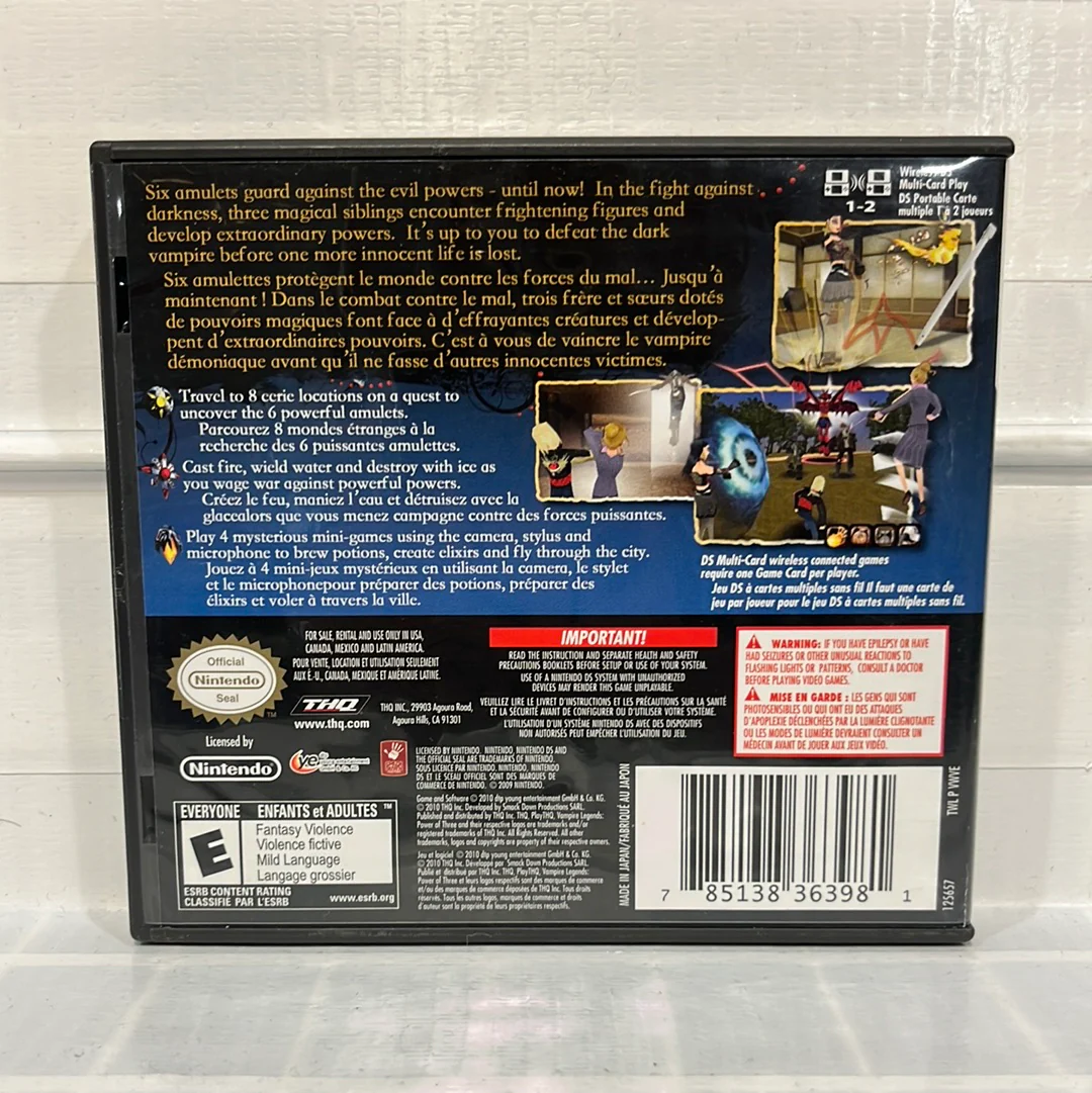 Vampire Legends: Power Of Three - Nintendo DS - Image 2