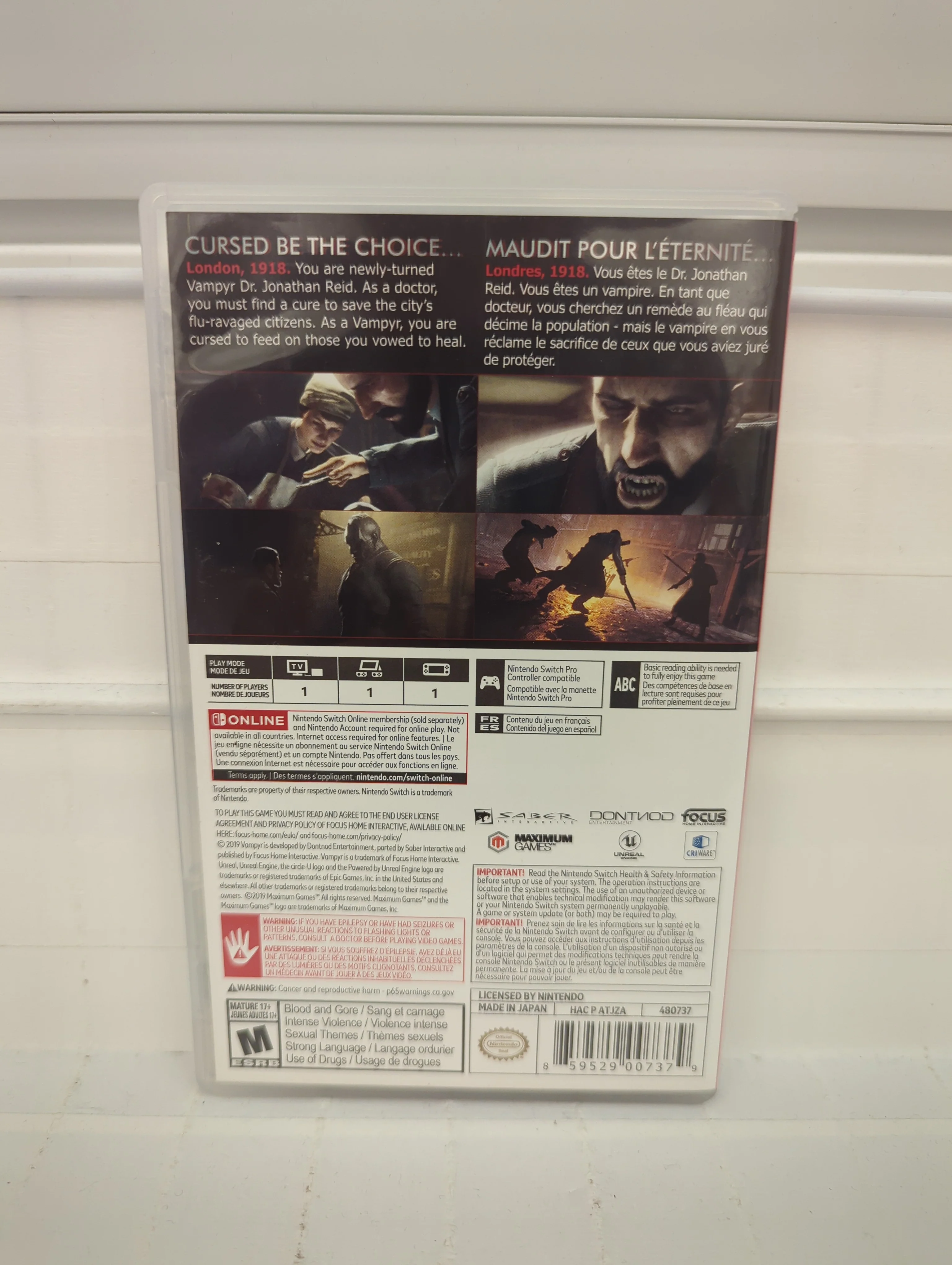 Vampyr - Nintendo Switch - Image 2
