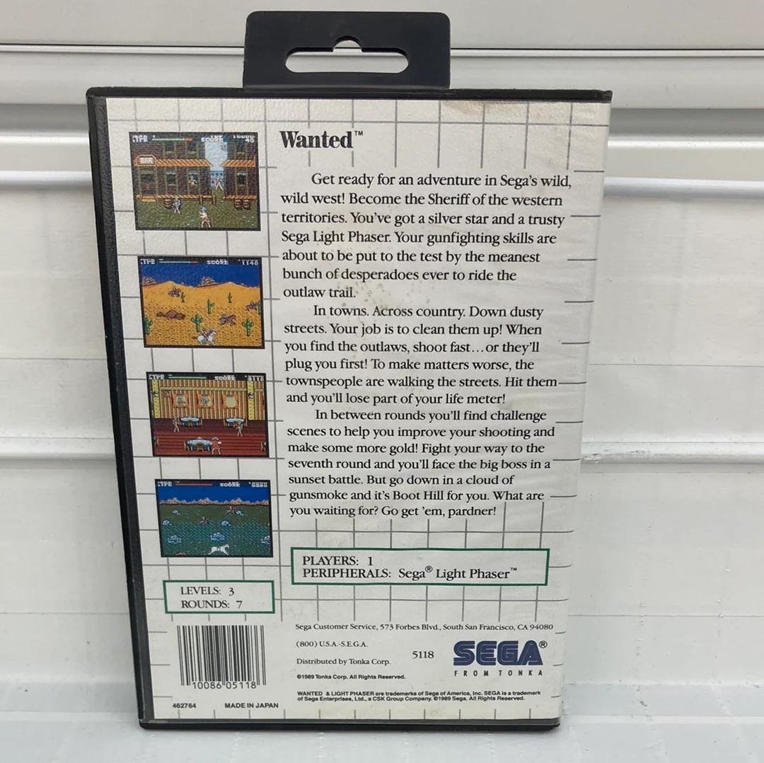 Wanted - Sega Master System - Image 2