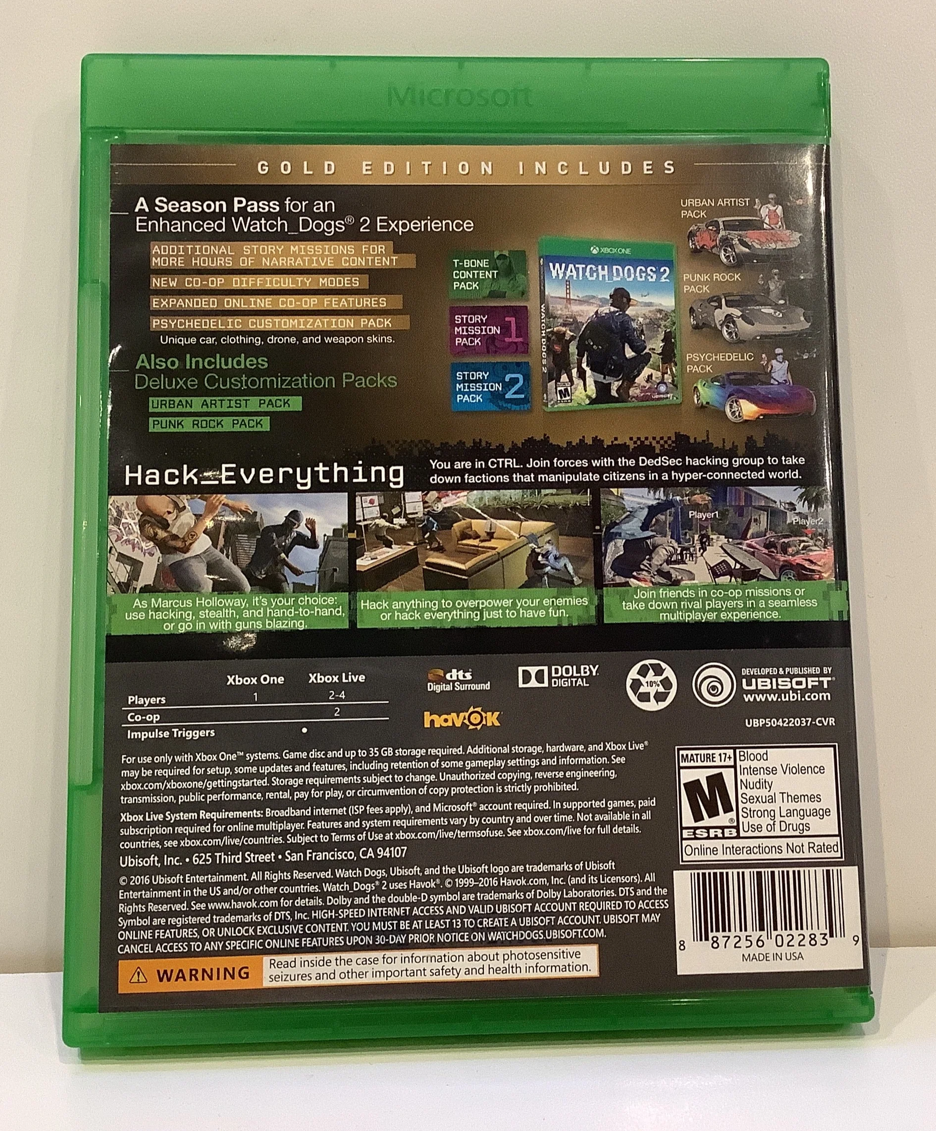 Watch Dogs 2 [Gold Edition] - Xbox One - Image 2