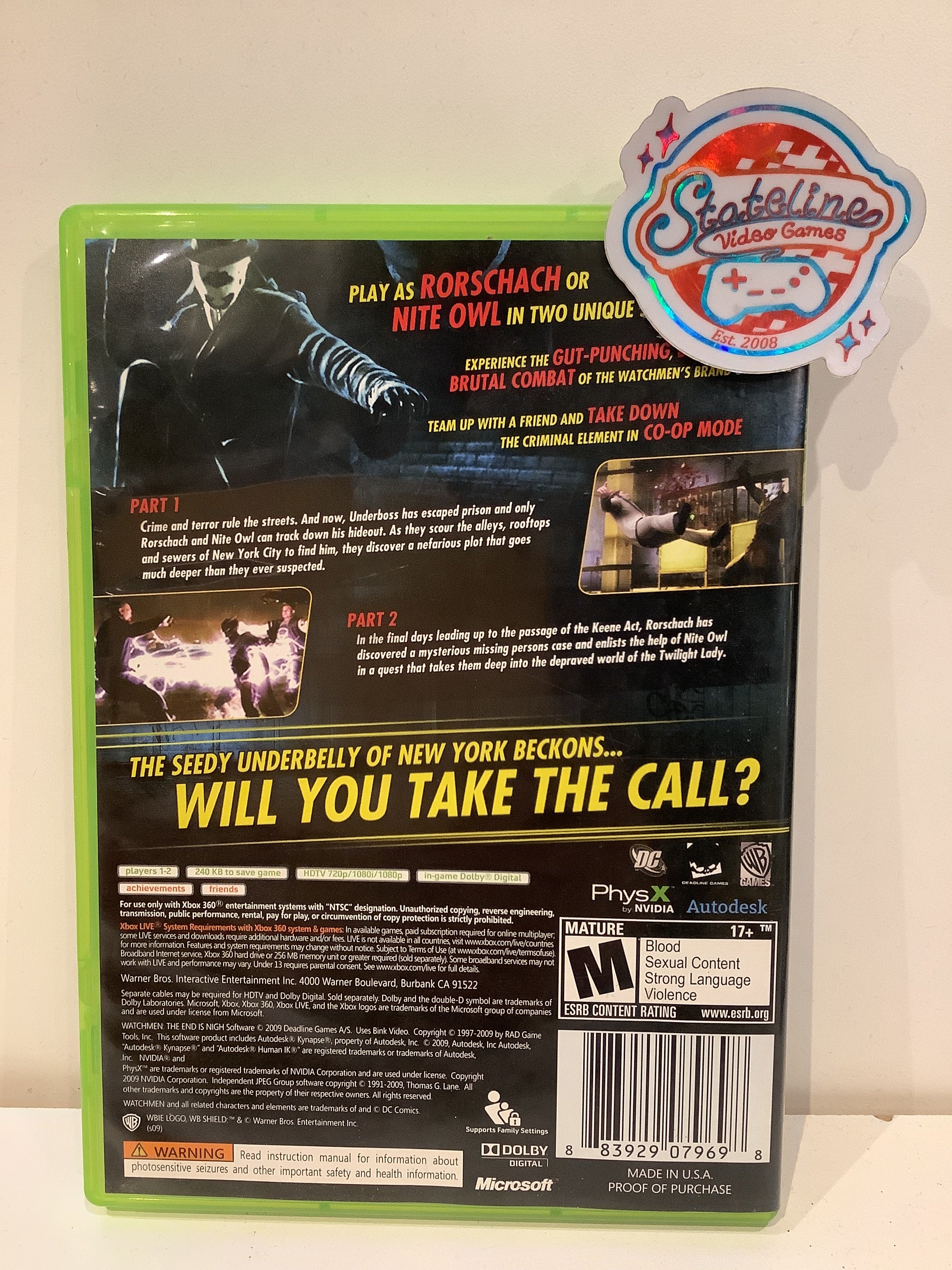 Watchmen The End is Nigh Parts 1 & 2 - Xbox 360 - Image 2