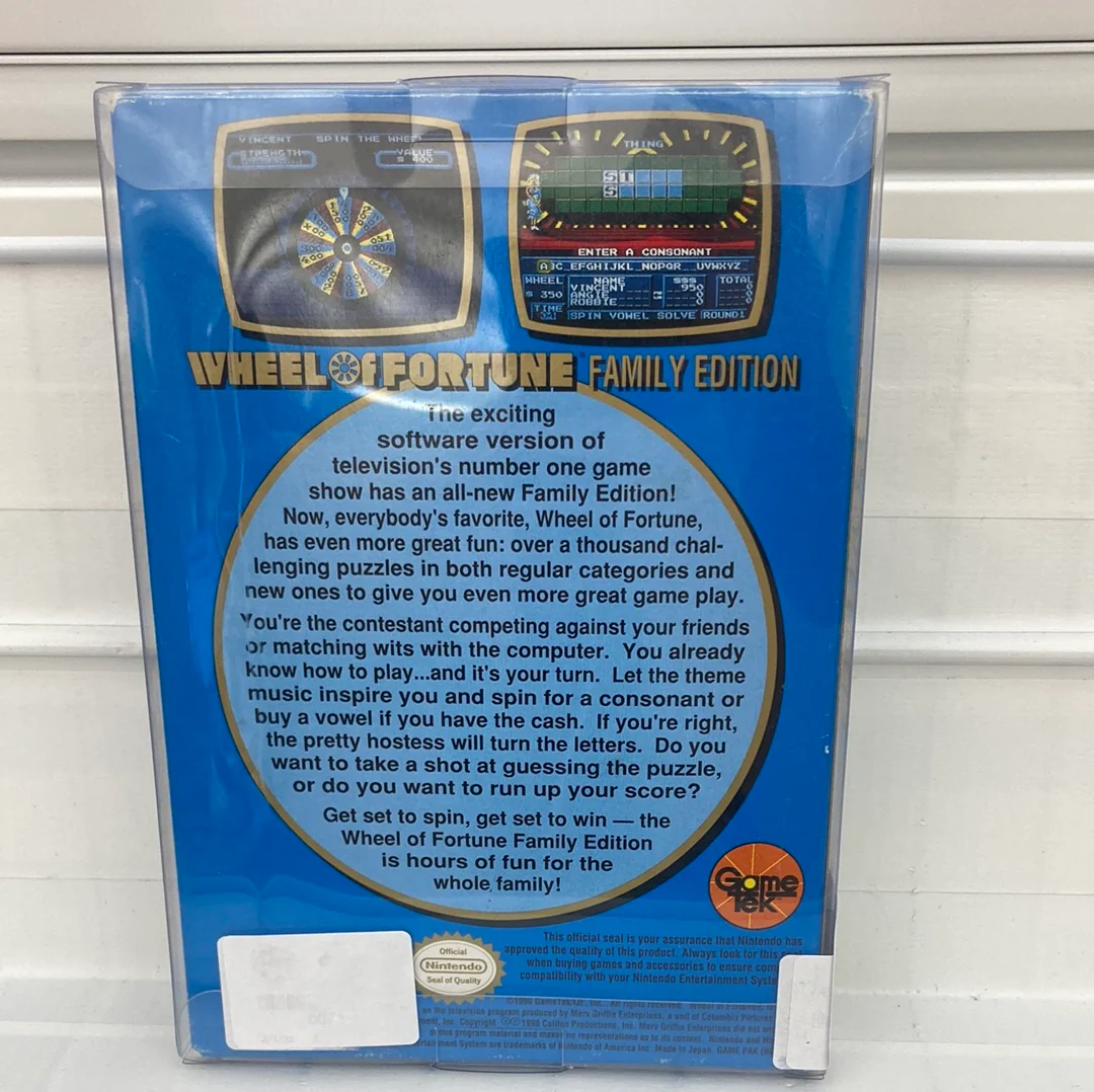 Wheel of Fortune Family Edition - NES - Image 2